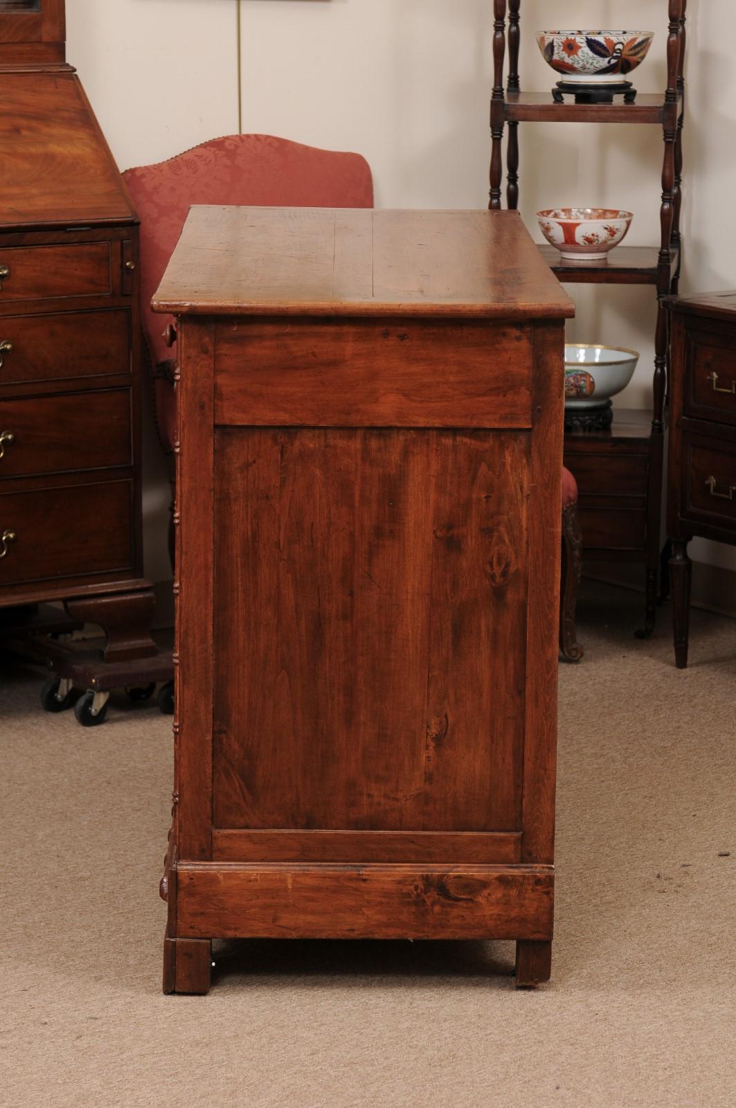 19th Century French Fruitwood Buffet with Faux Bamboo Detail For Sale 10
