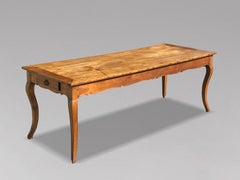19th Century French Fruitwood Farmhouse Dining Table