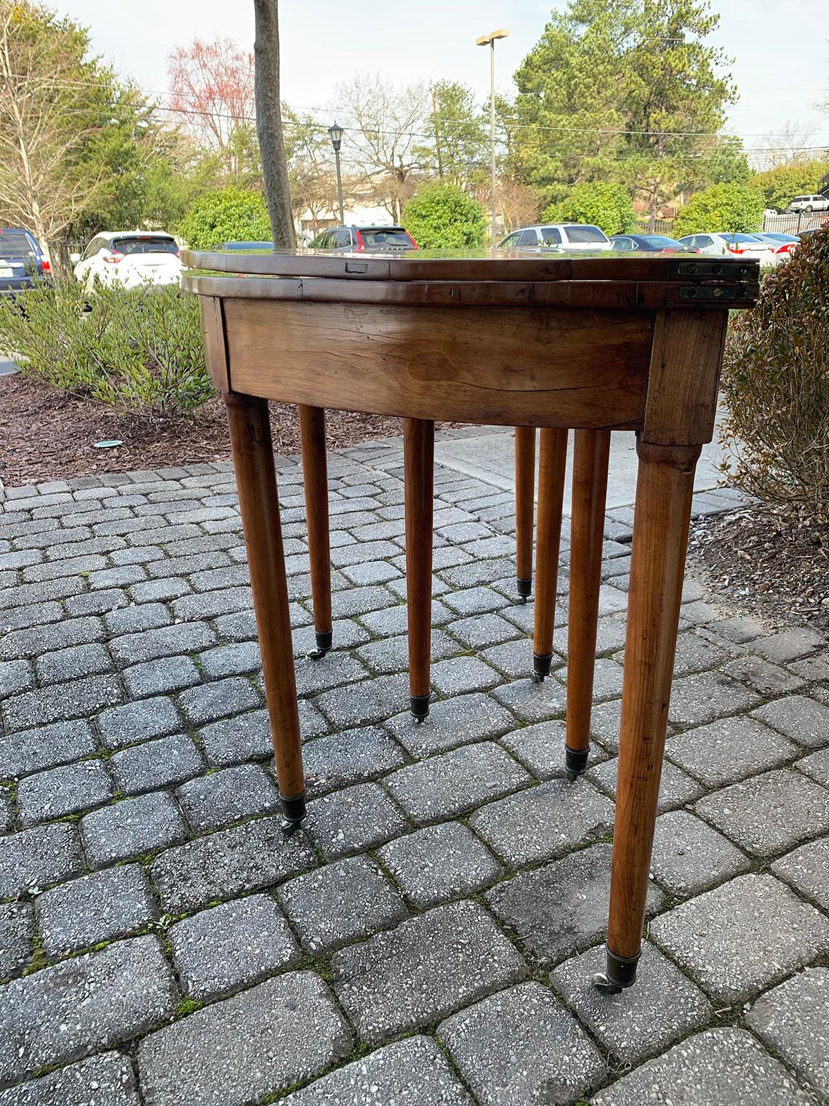 19th Century French Fruitwood Flip Top Table 6