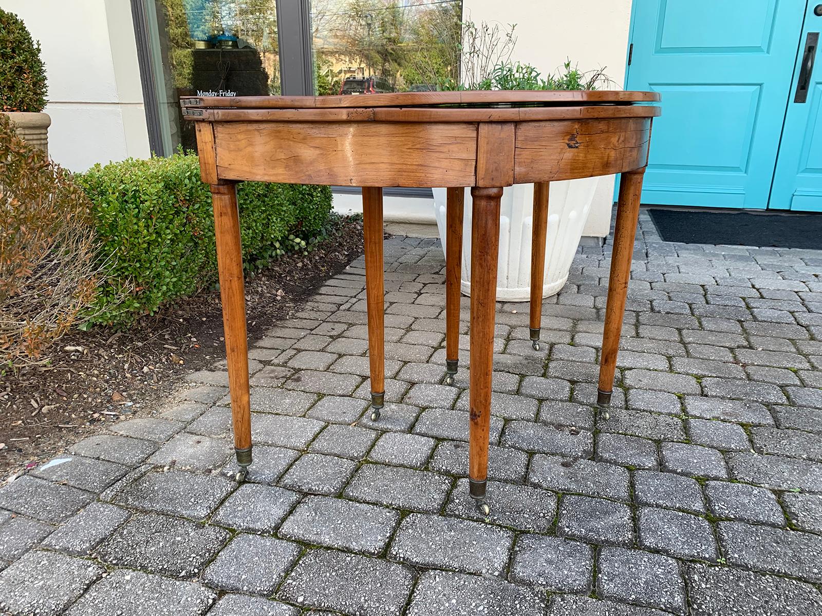 19th Century French Fruitwood Flip Top Table 15