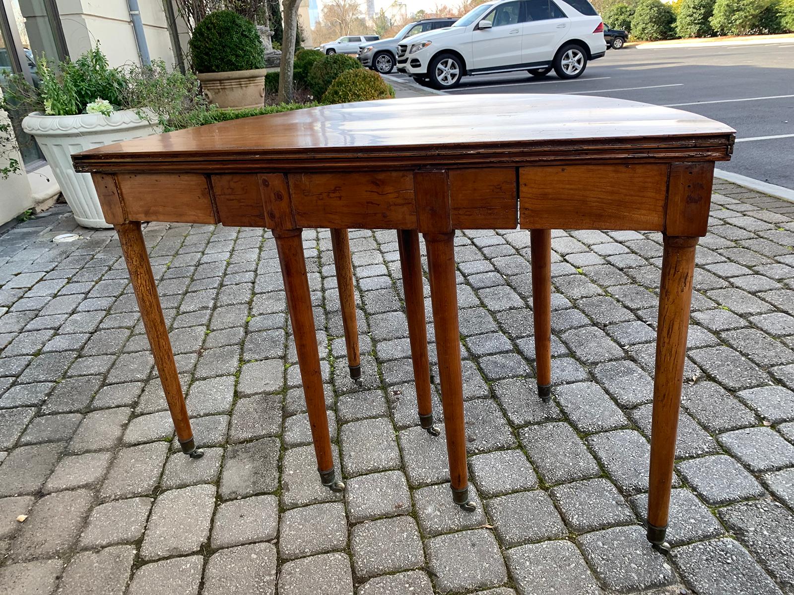19th Century French Fruitwood Flip Top Table 16