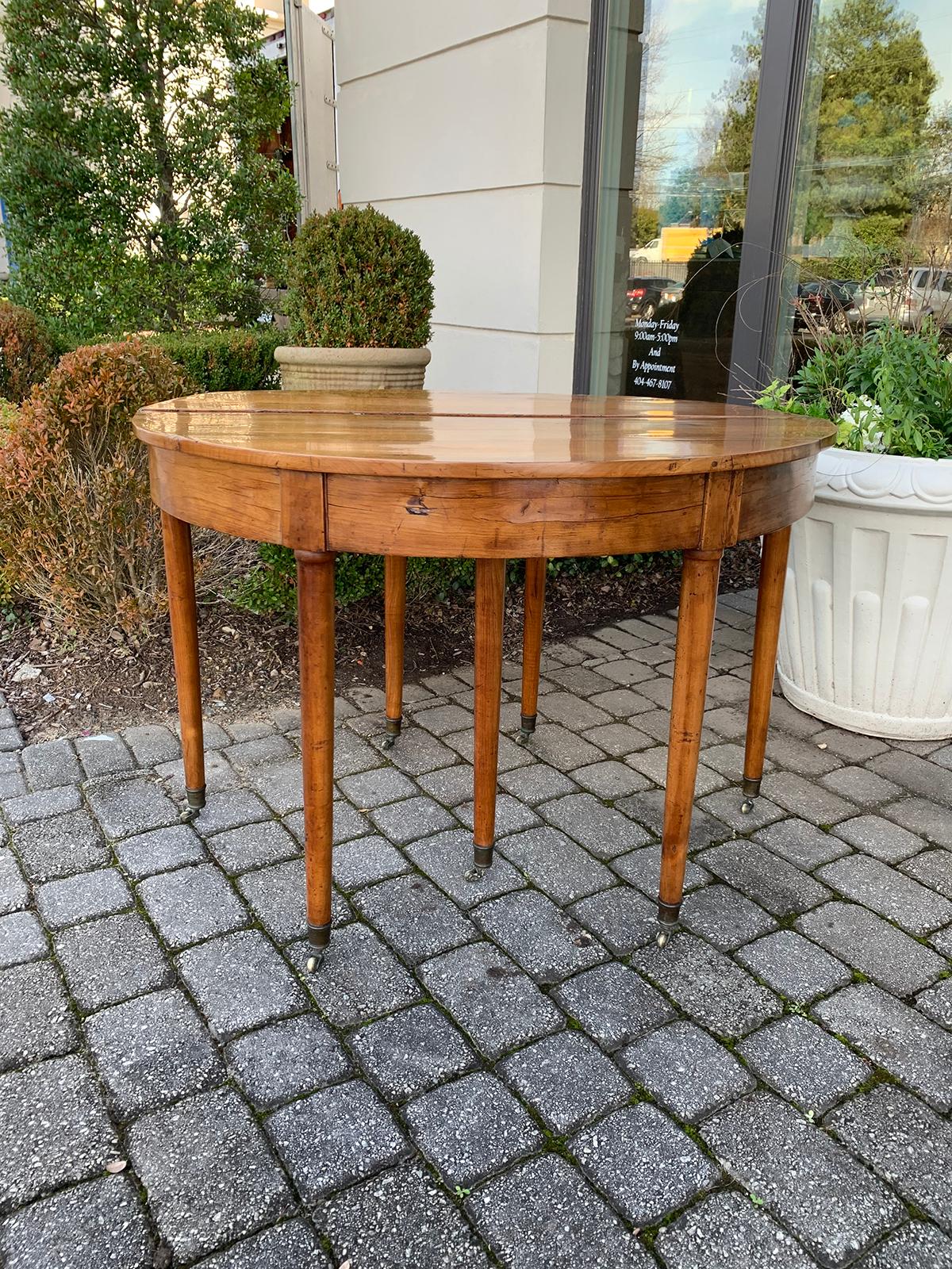 19th Century French Fruitwood Flip Top Table In Good Condition In Atlanta, GA