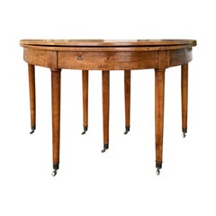 19th Century French Fruitwood Flip Top Table