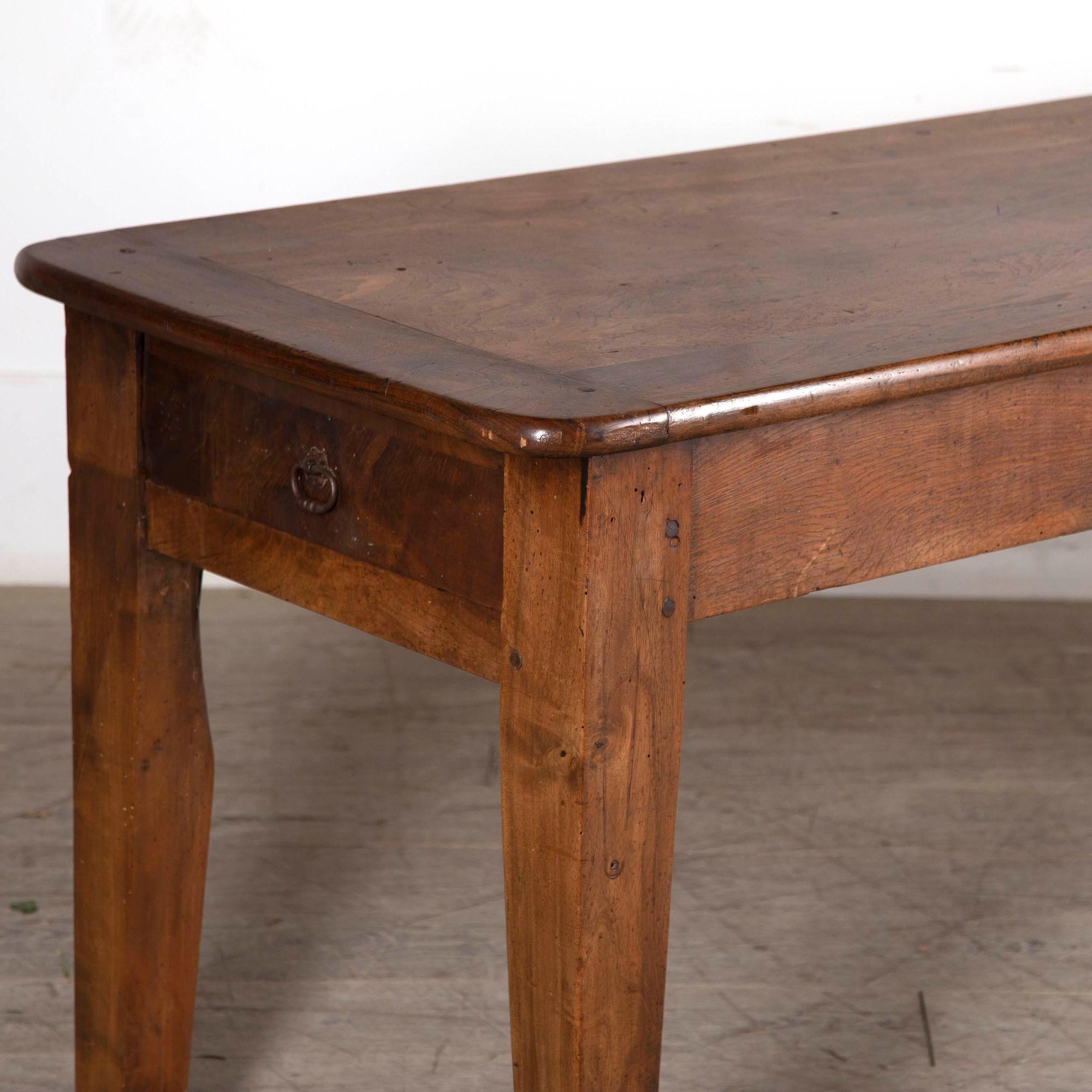 19th Century French Fruitwood Refectory Table For Sale 1
