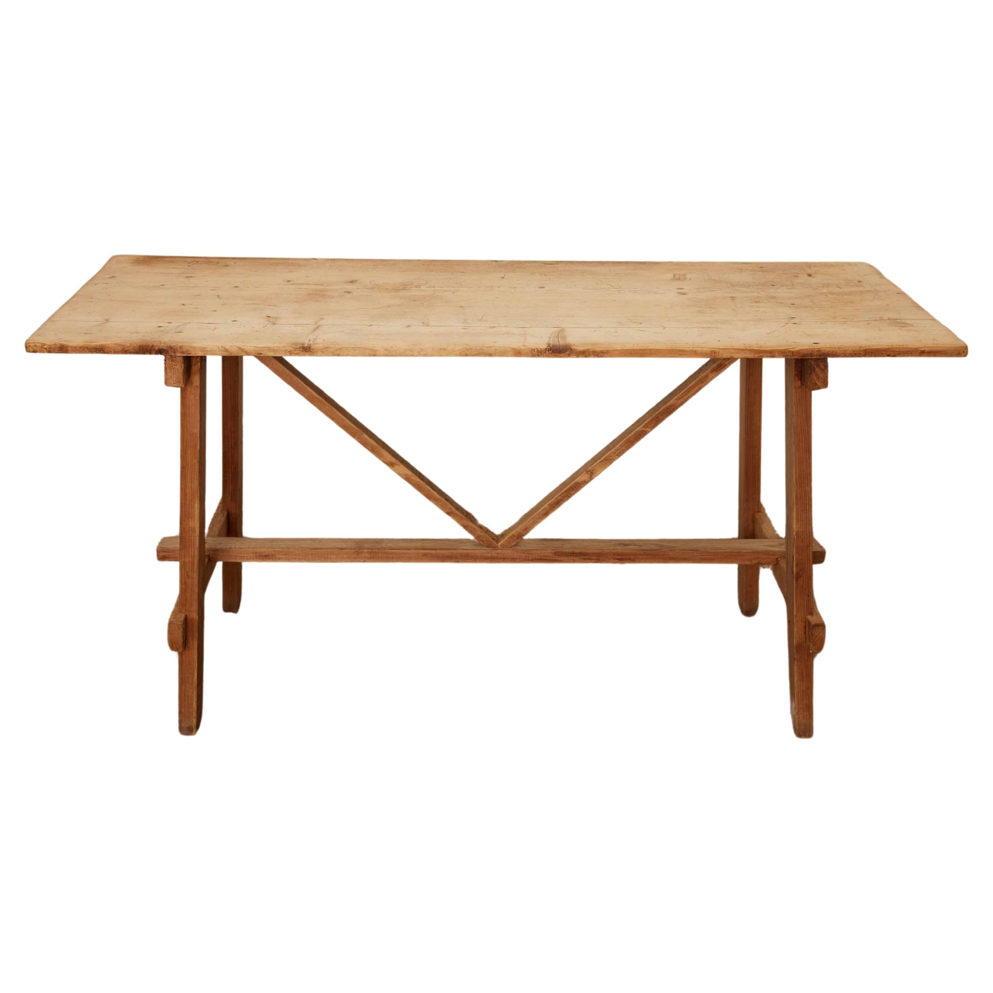 19th Century French Fruitwood Table For Sale