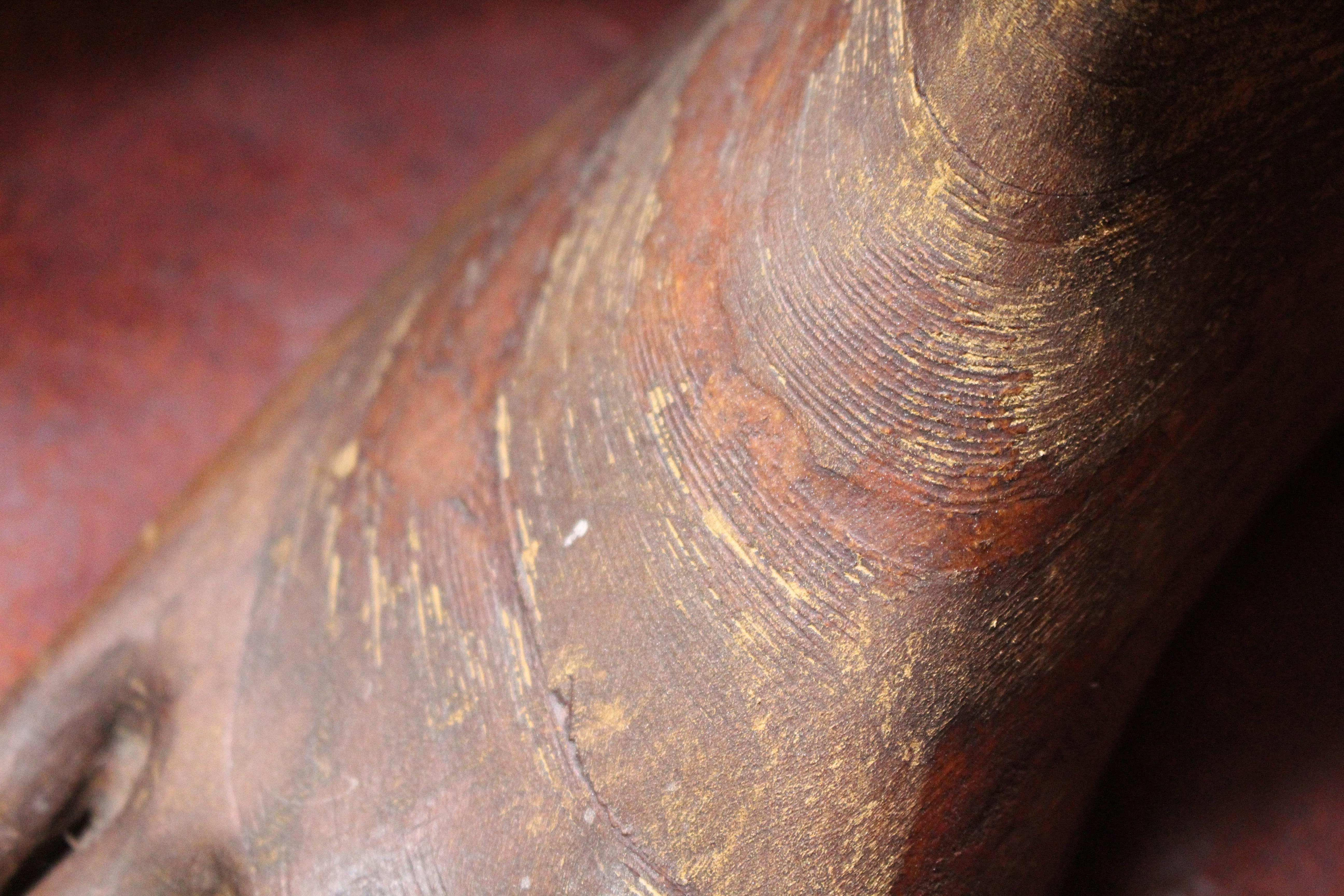 Bois Mannequin d'artiste à pied en bois sculpté, 19ème siècle. en vente