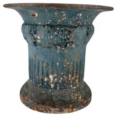 Vase à colonnade français du 19e siècle à godrons