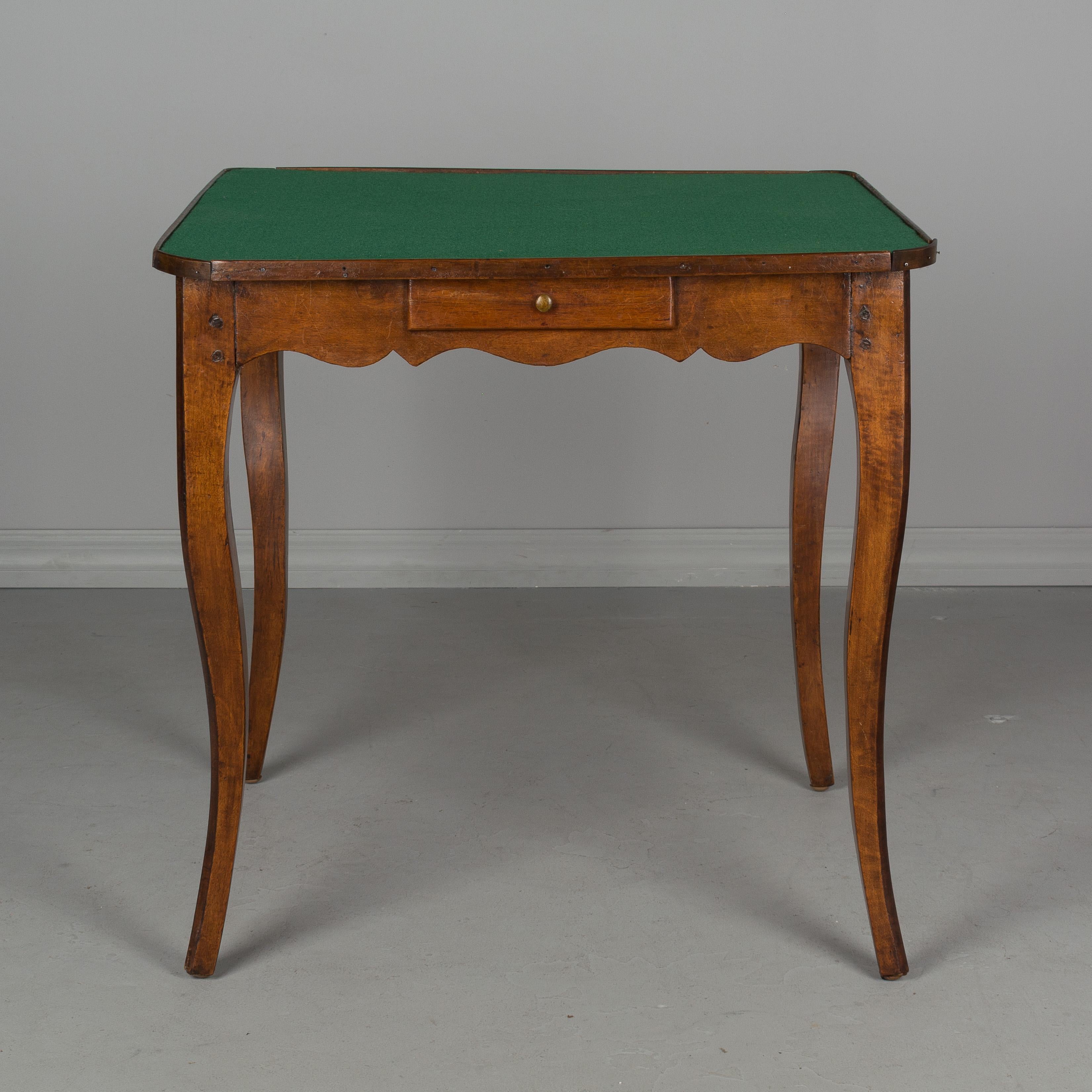 Hand-Crafted 19th Century French Game Table