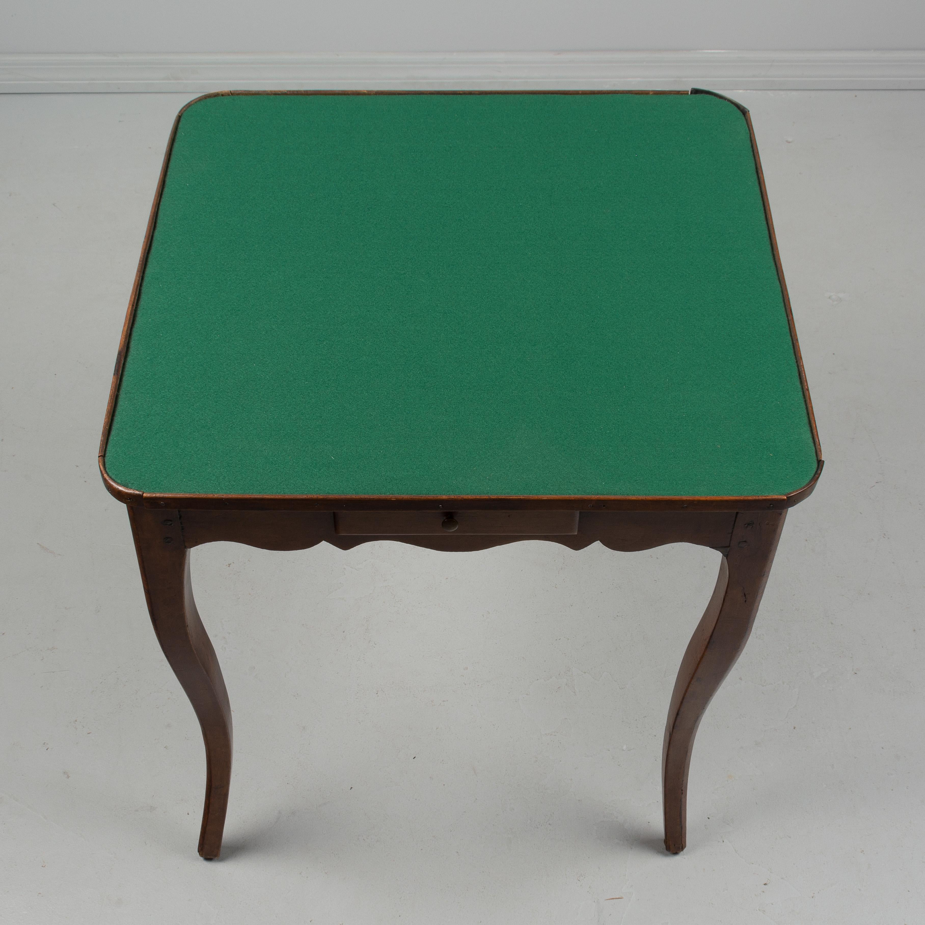 Walnut 19th Century French Game Table