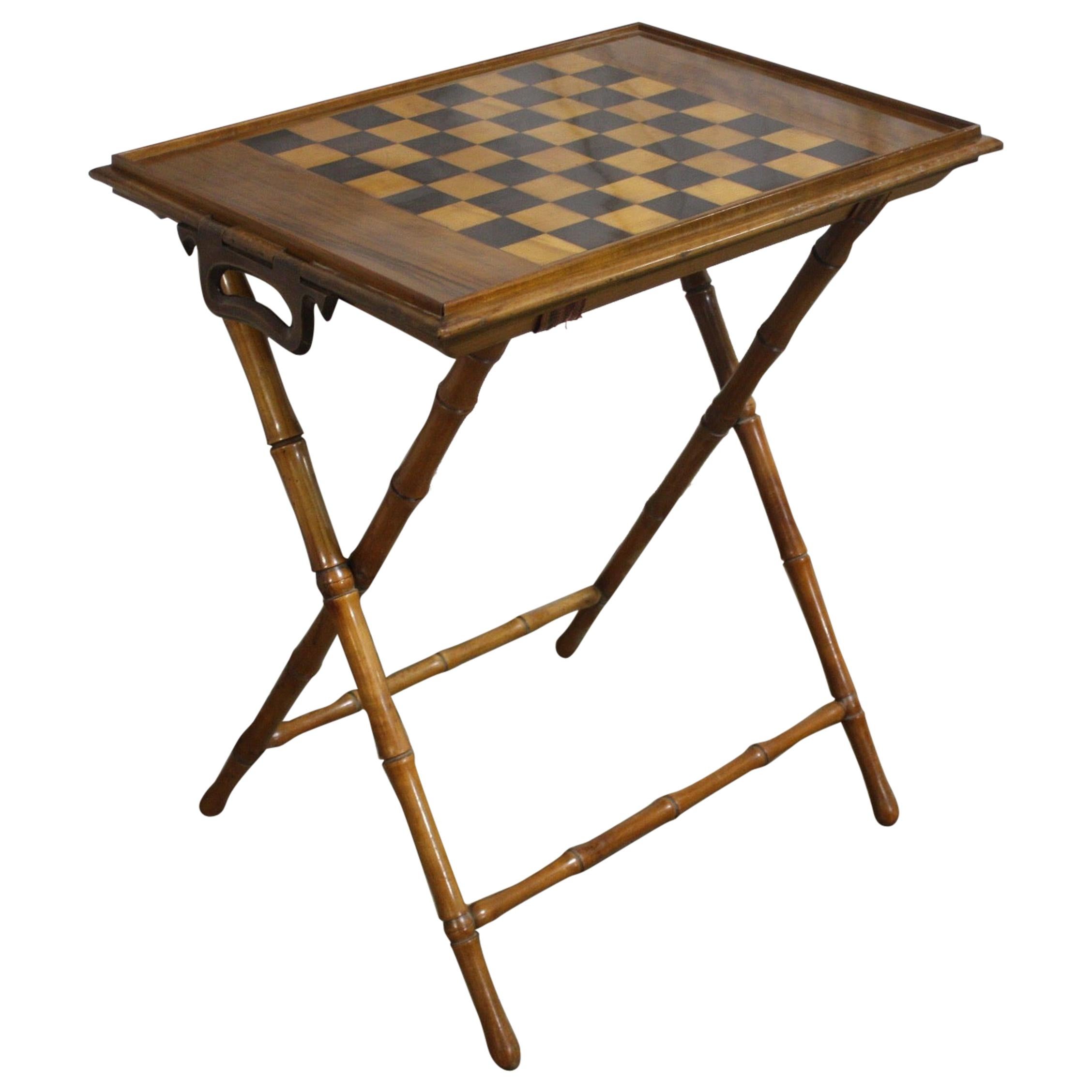 19th Century French Game Table or Tray Table