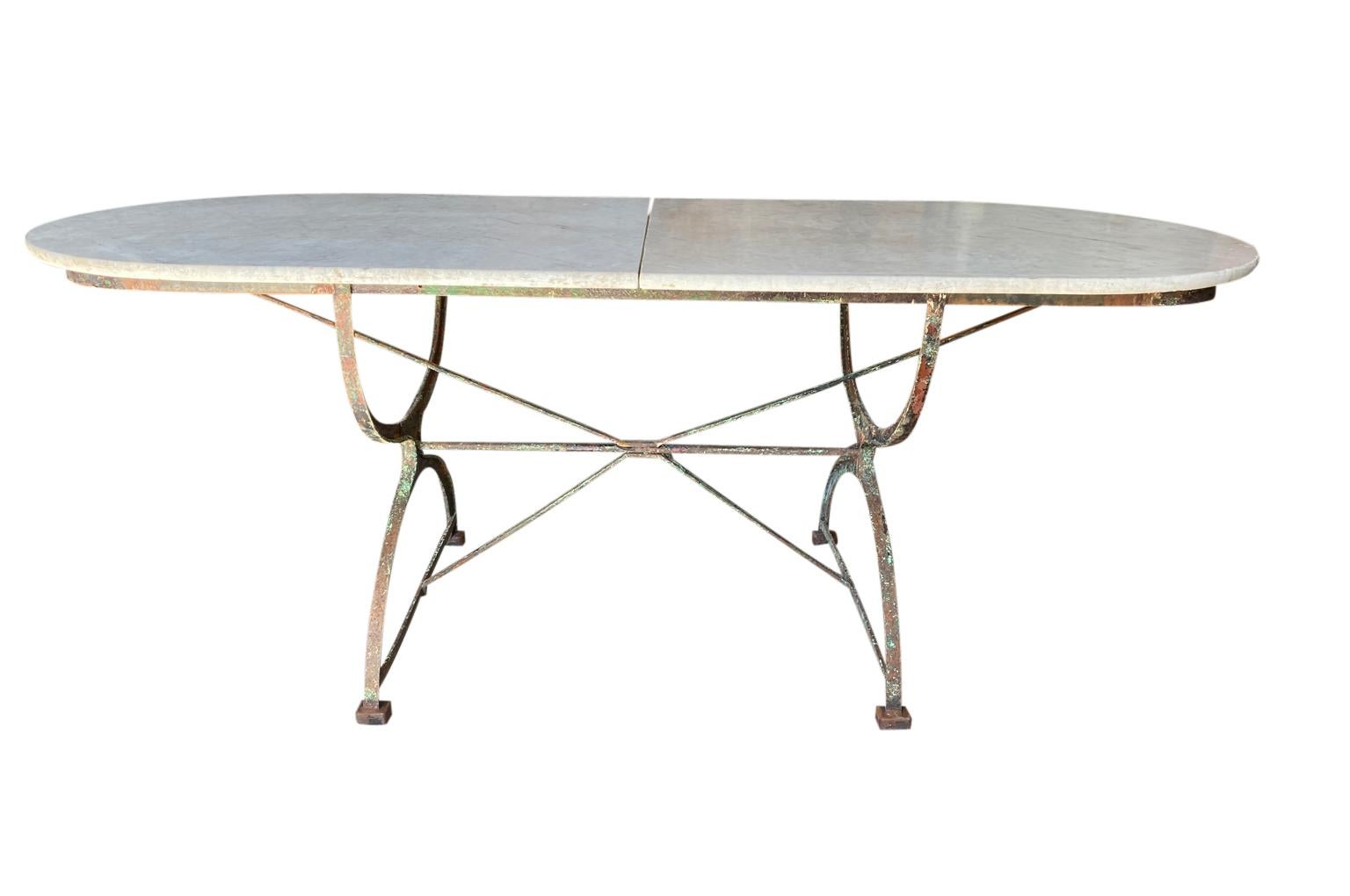 19th Century, French, Garden Dining Table In Good Condition In Atlanta, GA