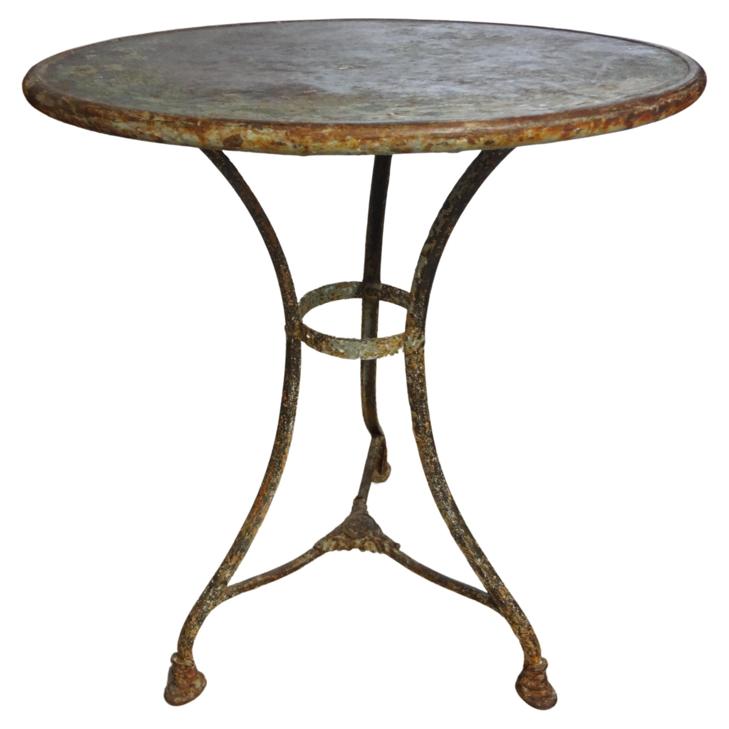 19th Century French Garden Table By Arras Foundry For Sale