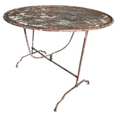 Mesa de degustación de vino de jardín francesa del siglo XIX