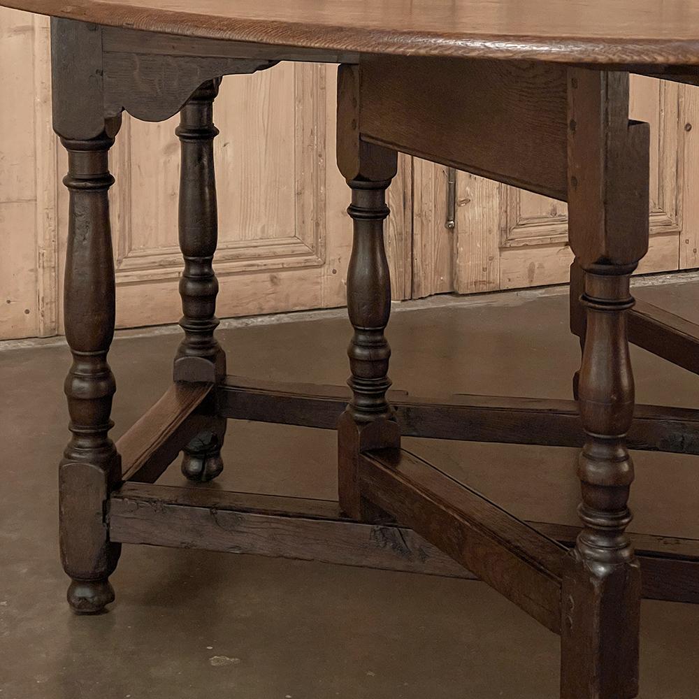 19th Century French Gate Leg Drop Leaf Dining Table ~ Sofa Table 5