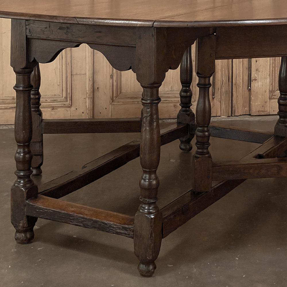 19th Century French Gate Leg Drop Leaf Dining Table ~ Sofa Table 9