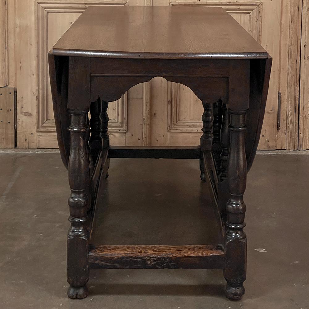 19th Century French Gate Leg Drop Leaf Dining Table ~ Sofa Table 12