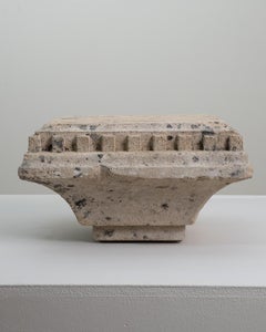 19th Century French Geometric Stone Pedestal