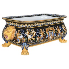 19th Century French Gien Faience Jardinière