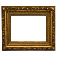 19th Century French Gilded Gesso 15x21 Picture Frame