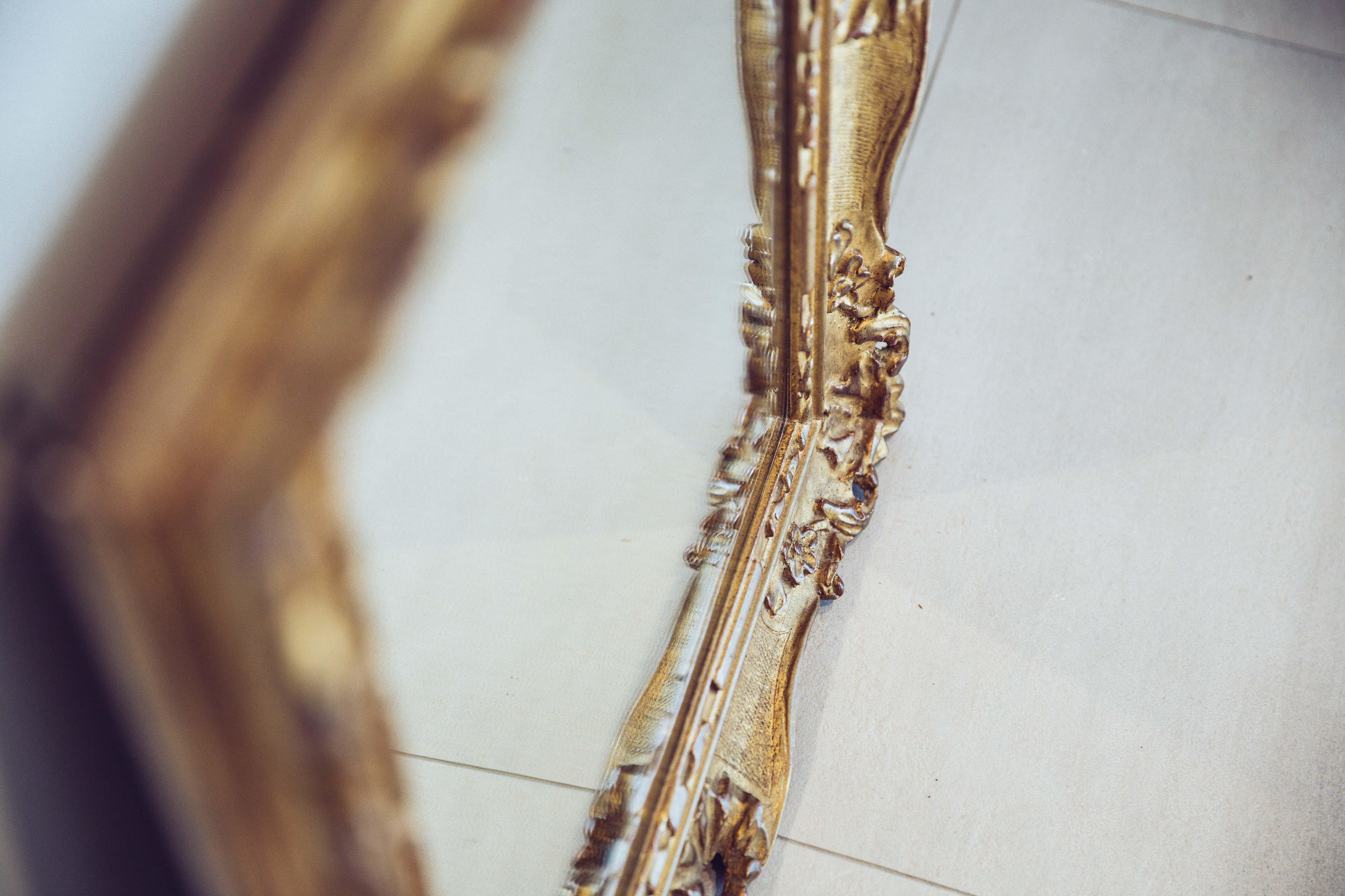 19th Century French Gilded Louis XV Mirror For Sale 6