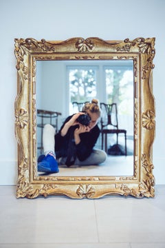 19th Century French Gilded Louis XV Mirror
