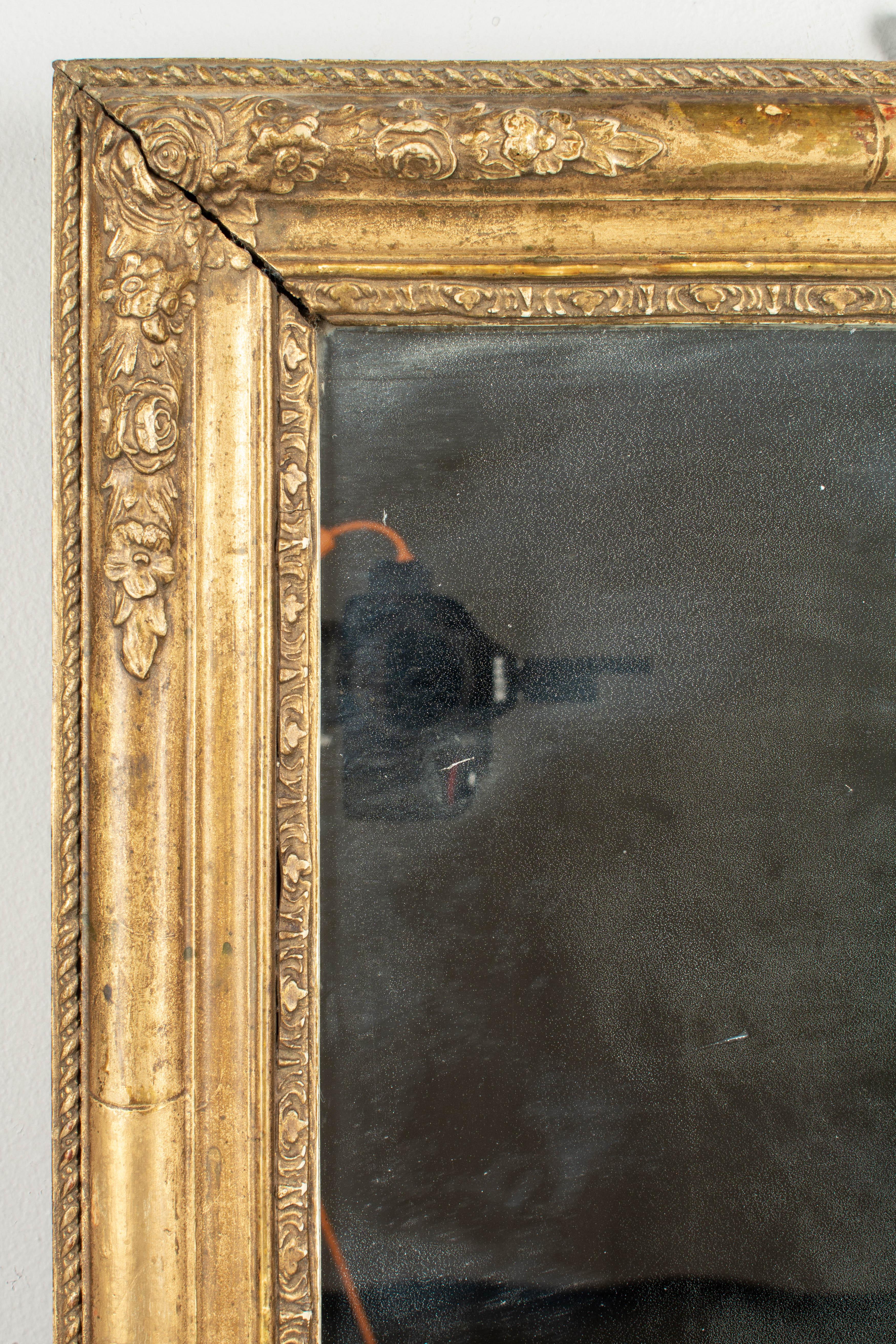 Hand-Crafted 19th Century French Gilded Mirror
