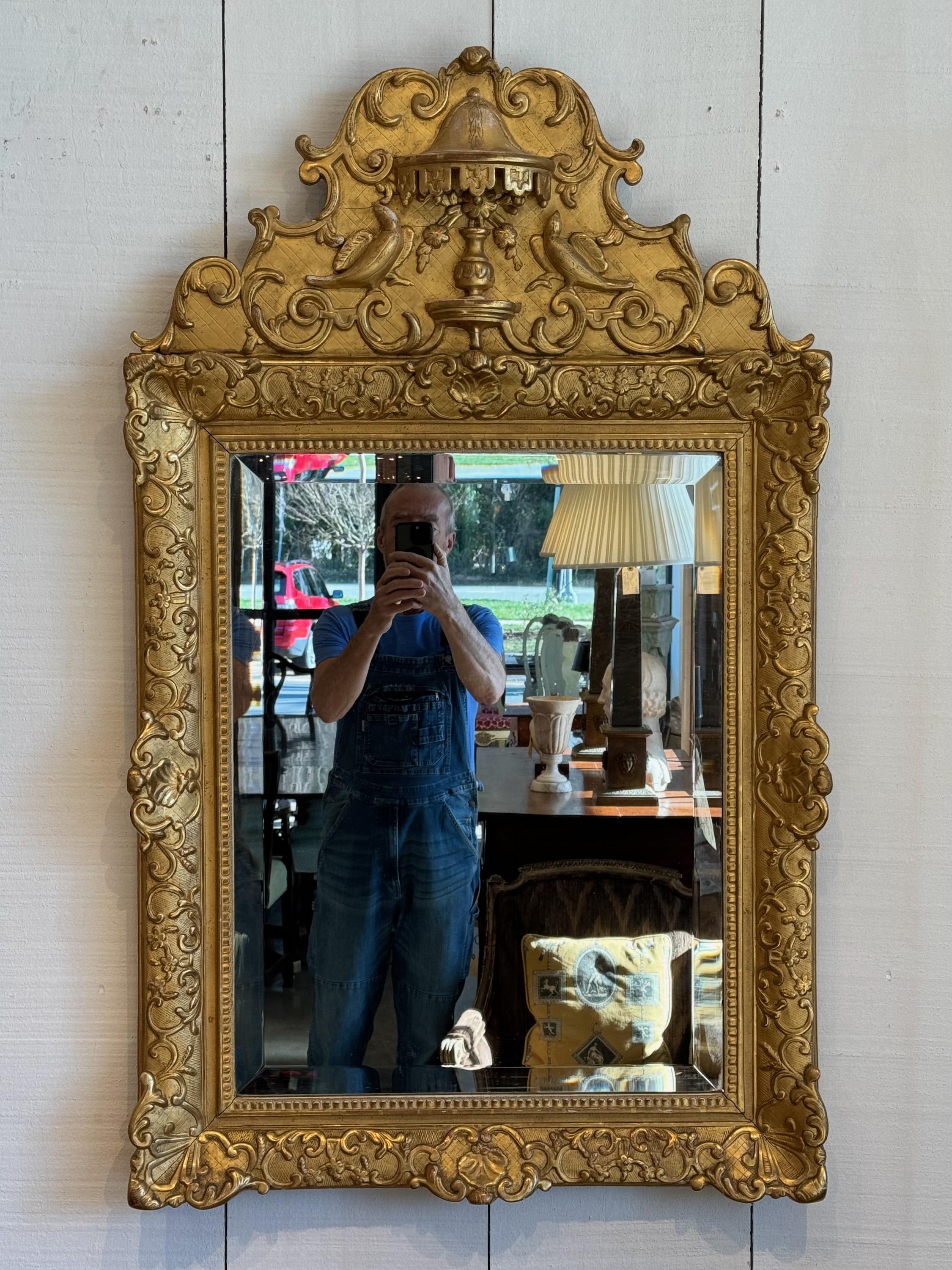 19th Century French Gilded Mirror In Good Condition For Sale In Charlottesville, VA