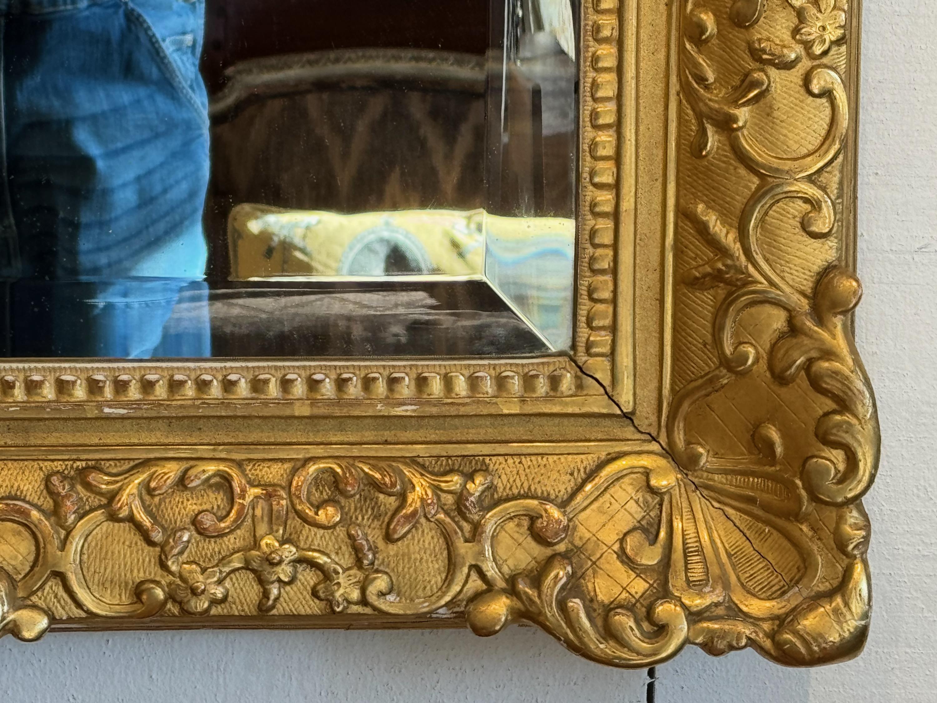 19th Century French Gilded Mirror For Sale 3