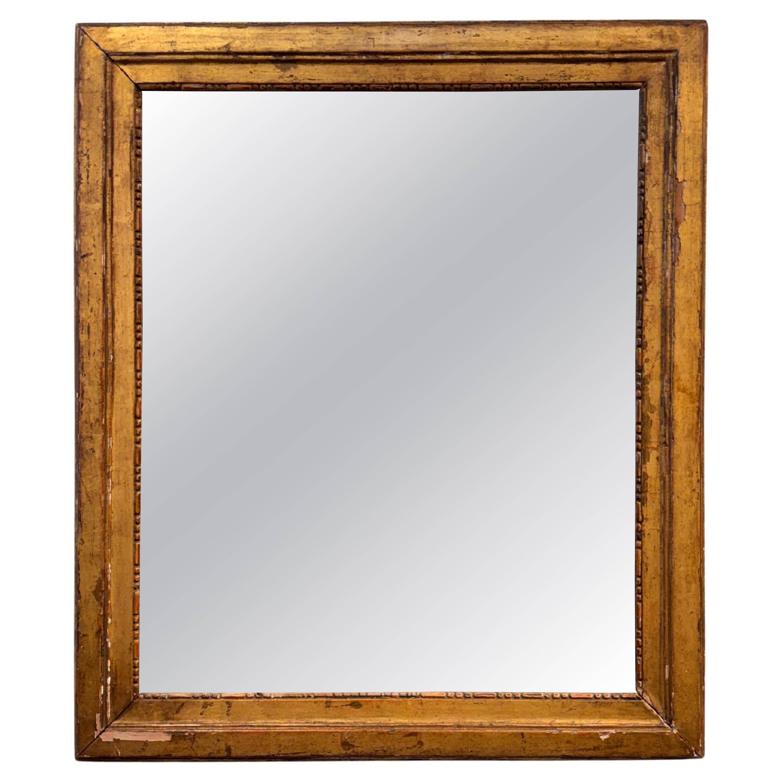 Miroir doré français du 19ème siècle en vente