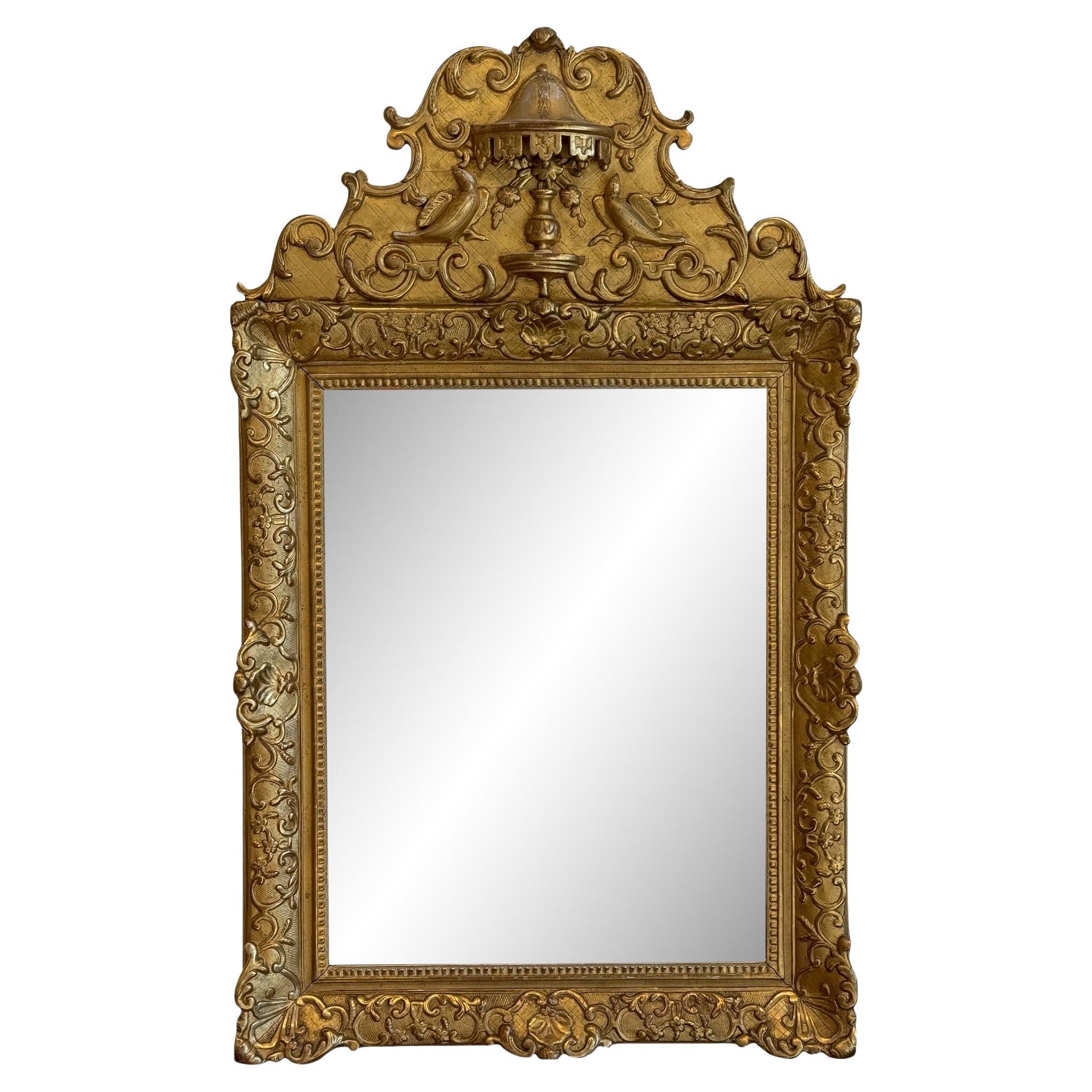 19th Century French Gilded Mirror For Sale