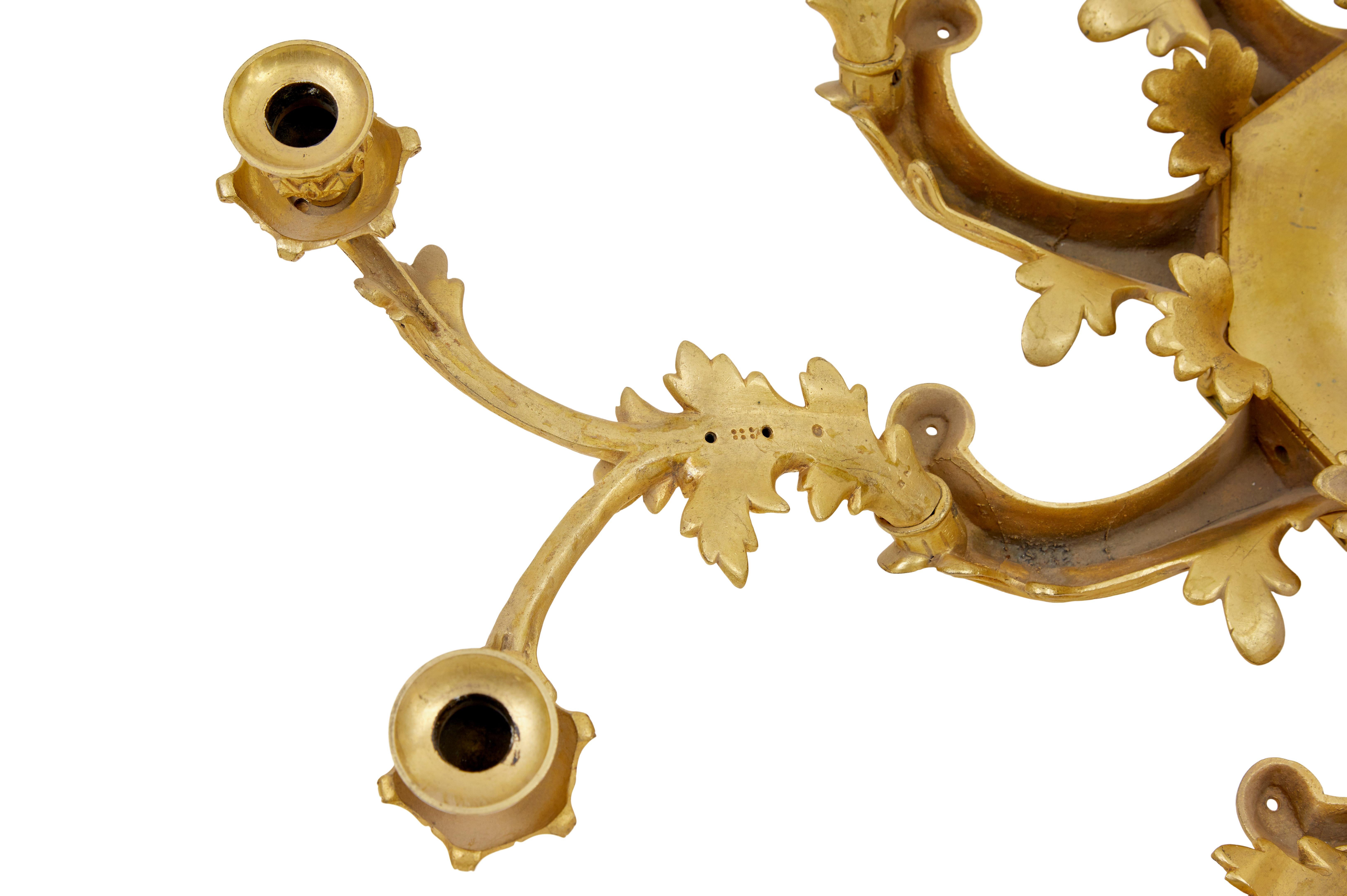 Ormolu 19th century French gilded ormolu 8-arm chandelier For Sale