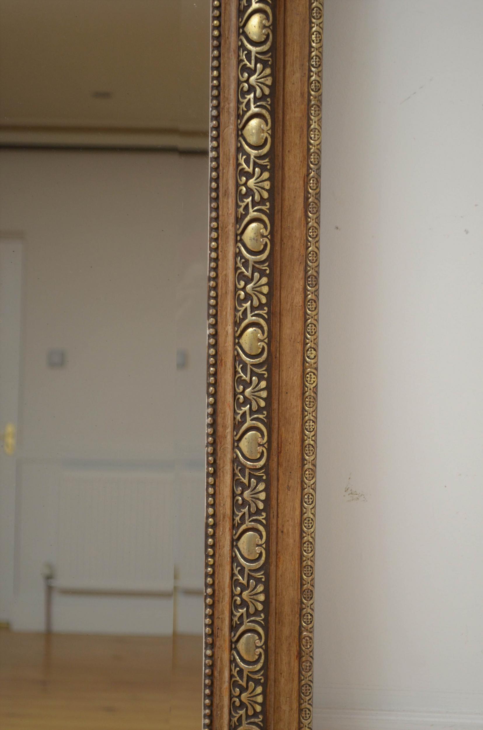 19th Century French Gilded Wall Mirror or a Leaner 9