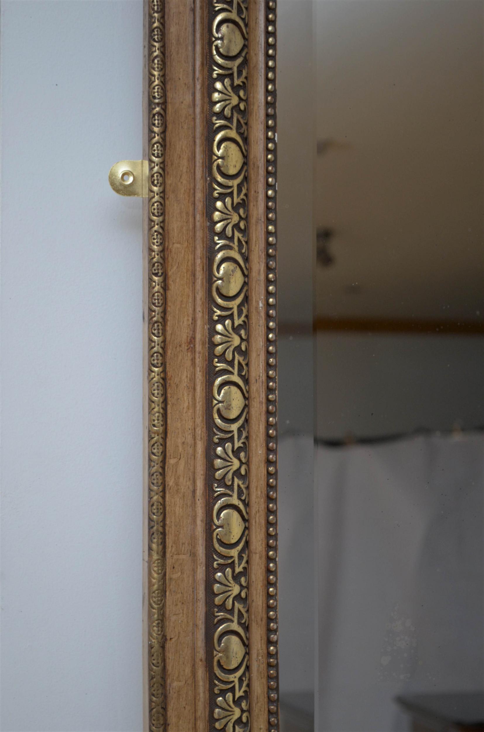 19th Century French Gilded Wall Mirror or a Leaner 1