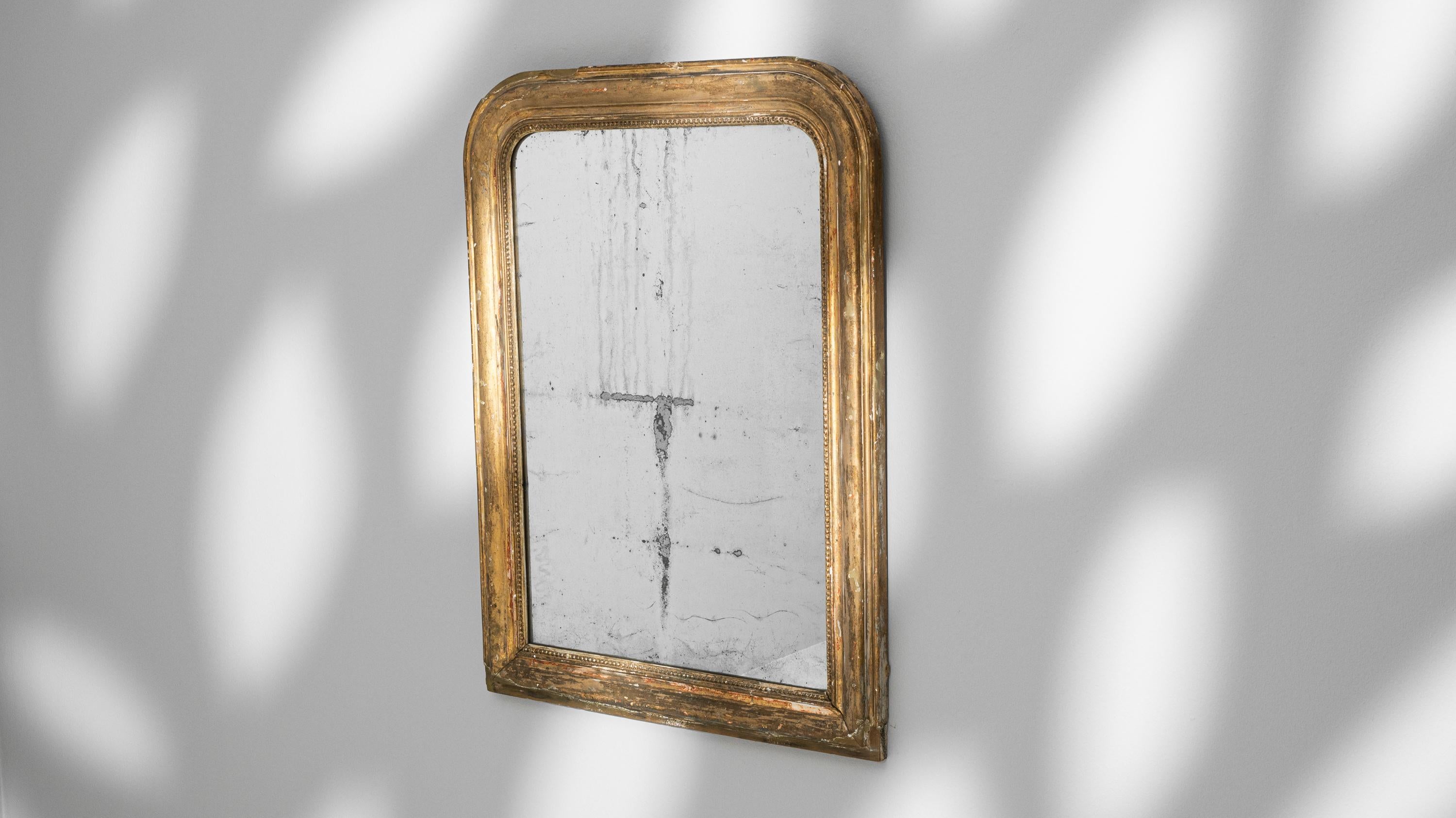 19. Jahrhundert Französisch vergoldet Wood Mirror im Angebot 6
