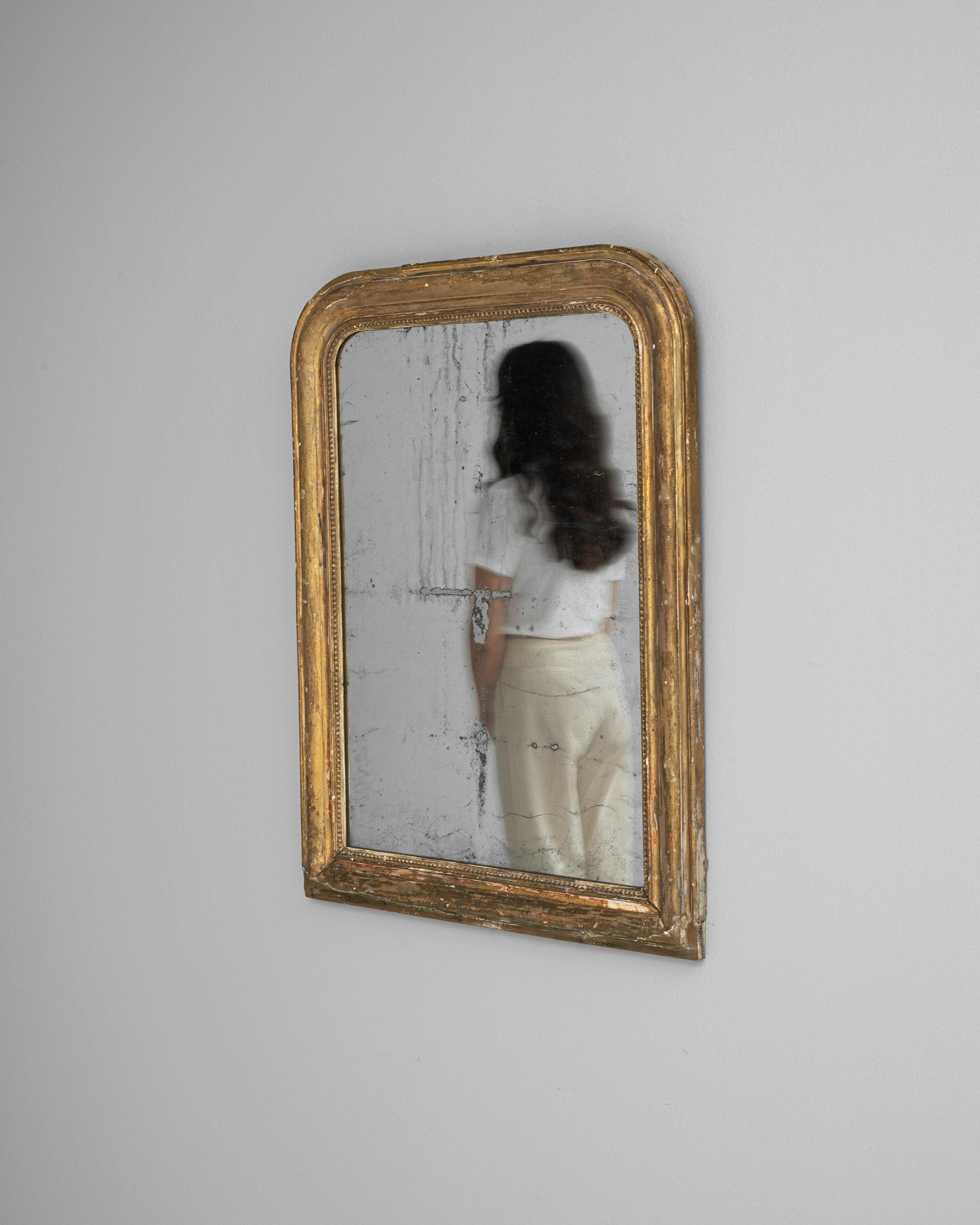 19. Jahrhundert Französisch vergoldet Wood Mirror im Angebot 2
