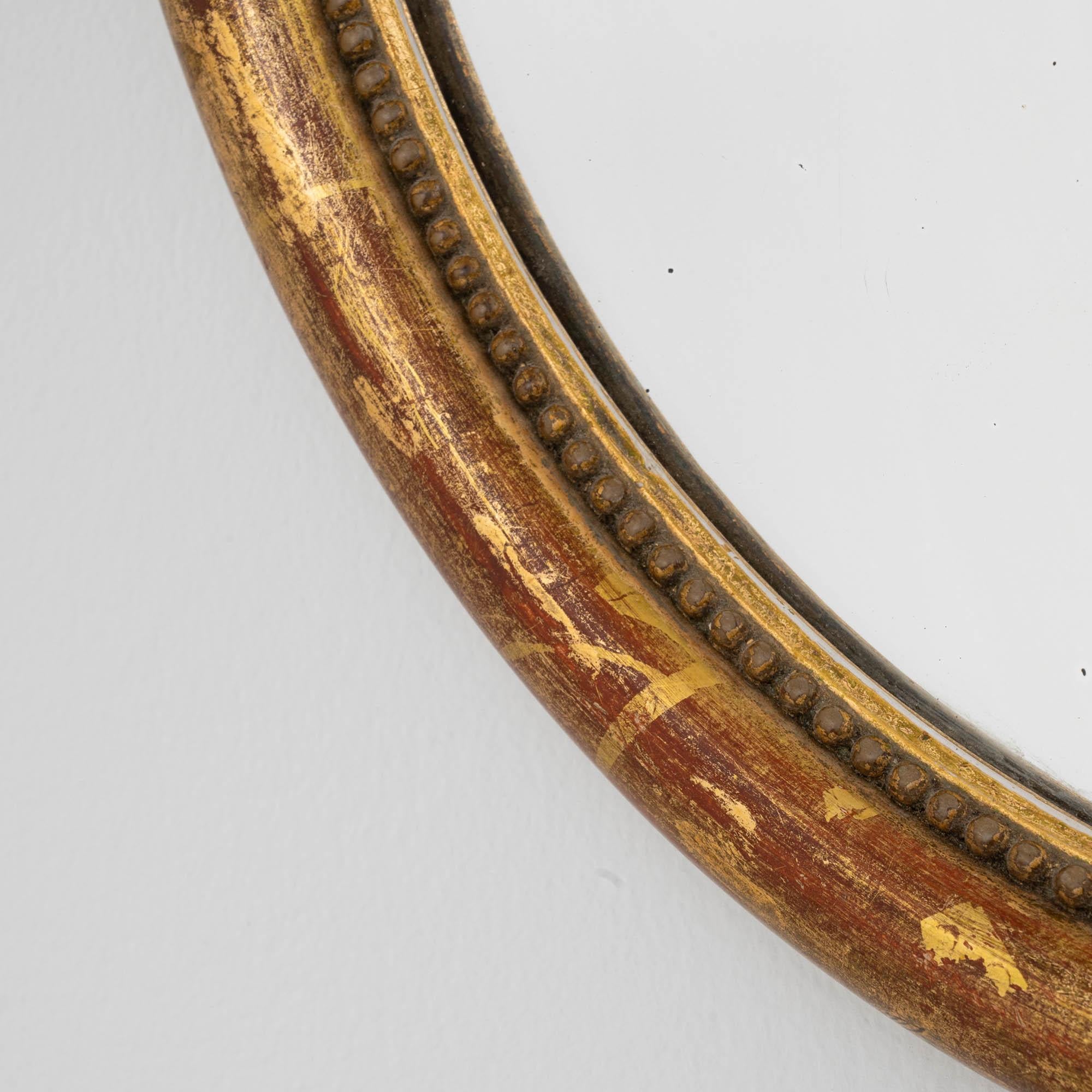 Miroir français du 19ème siècle en bois doré en vente 3