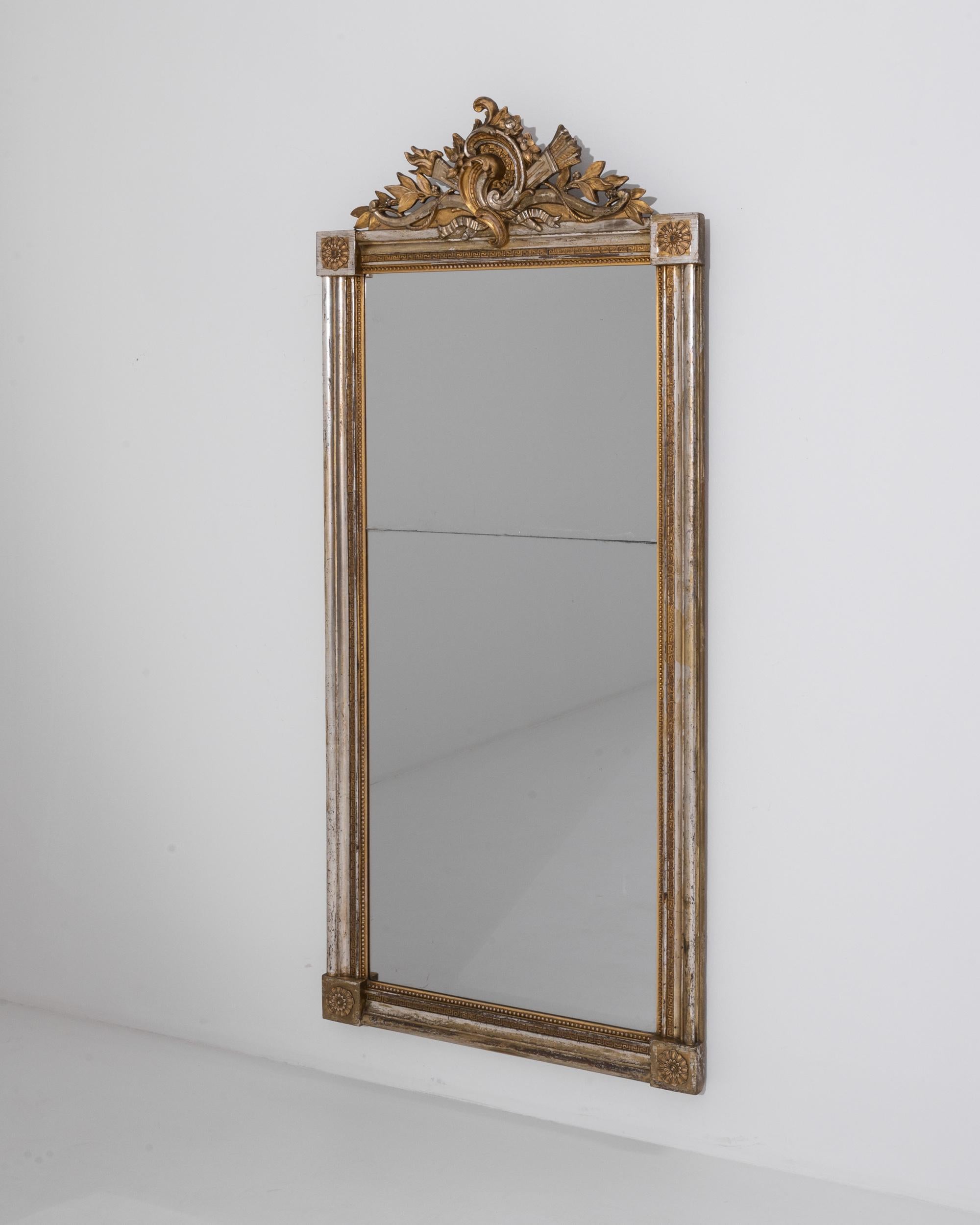 19th Century French Gilded Wooden Mirror 1