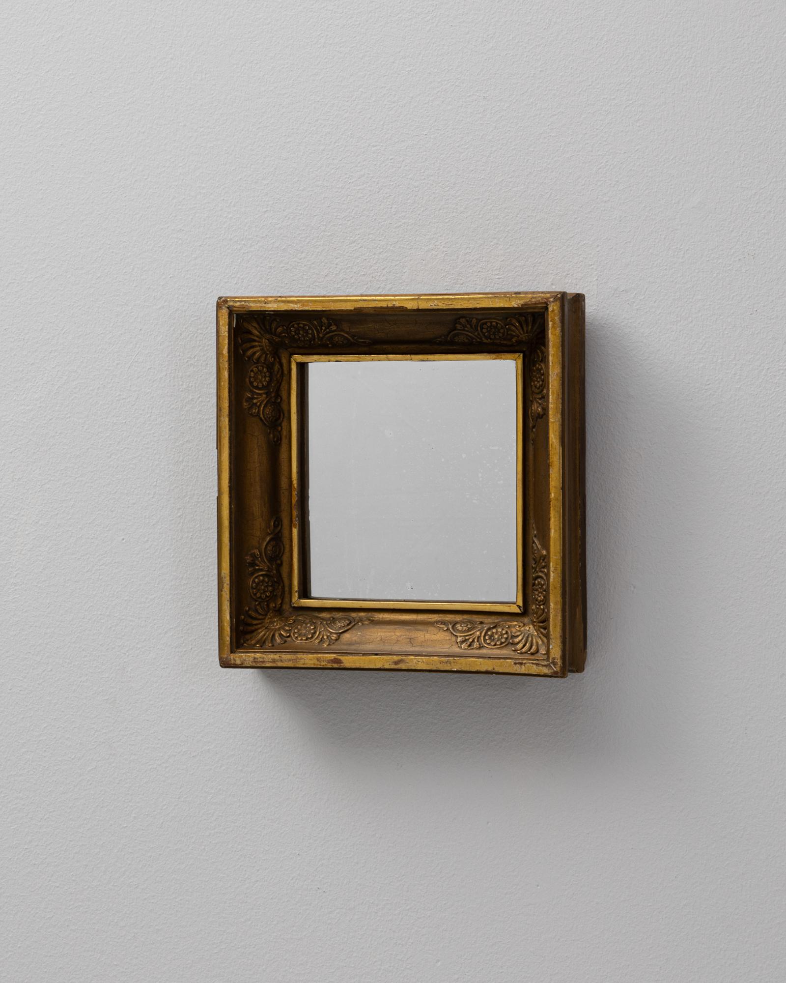 19th Century French Gilded Wooden Mirror siglo XIX en venta