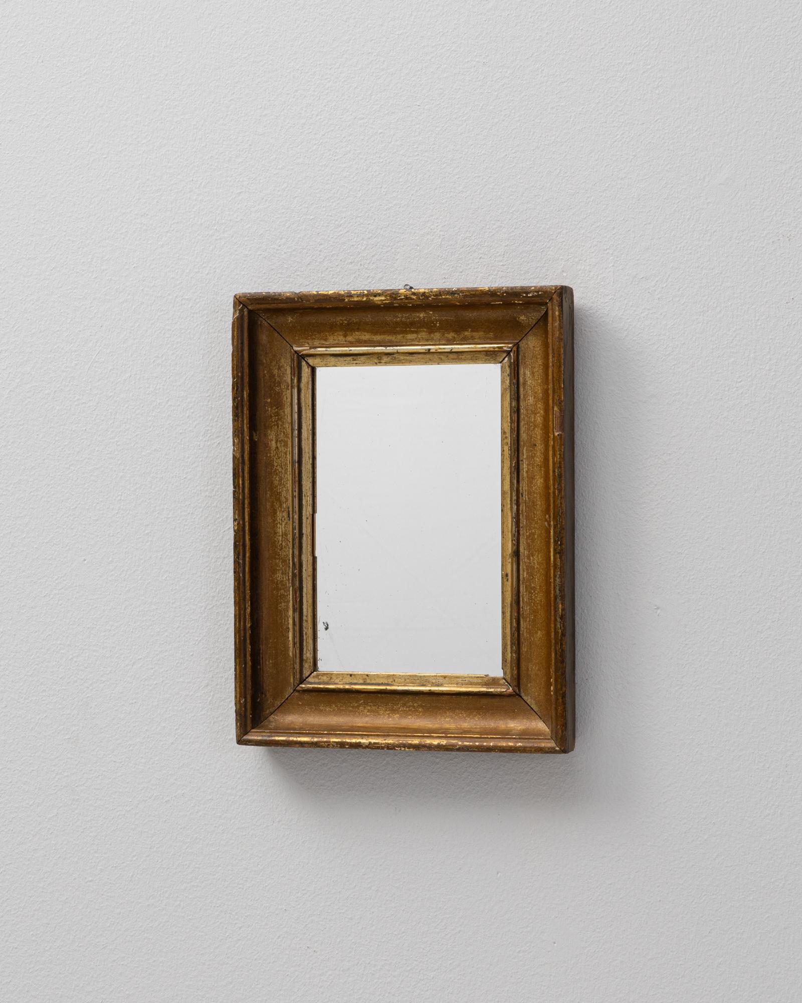 19th Century French Gilded Wooden Mirror siglo XIX en venta