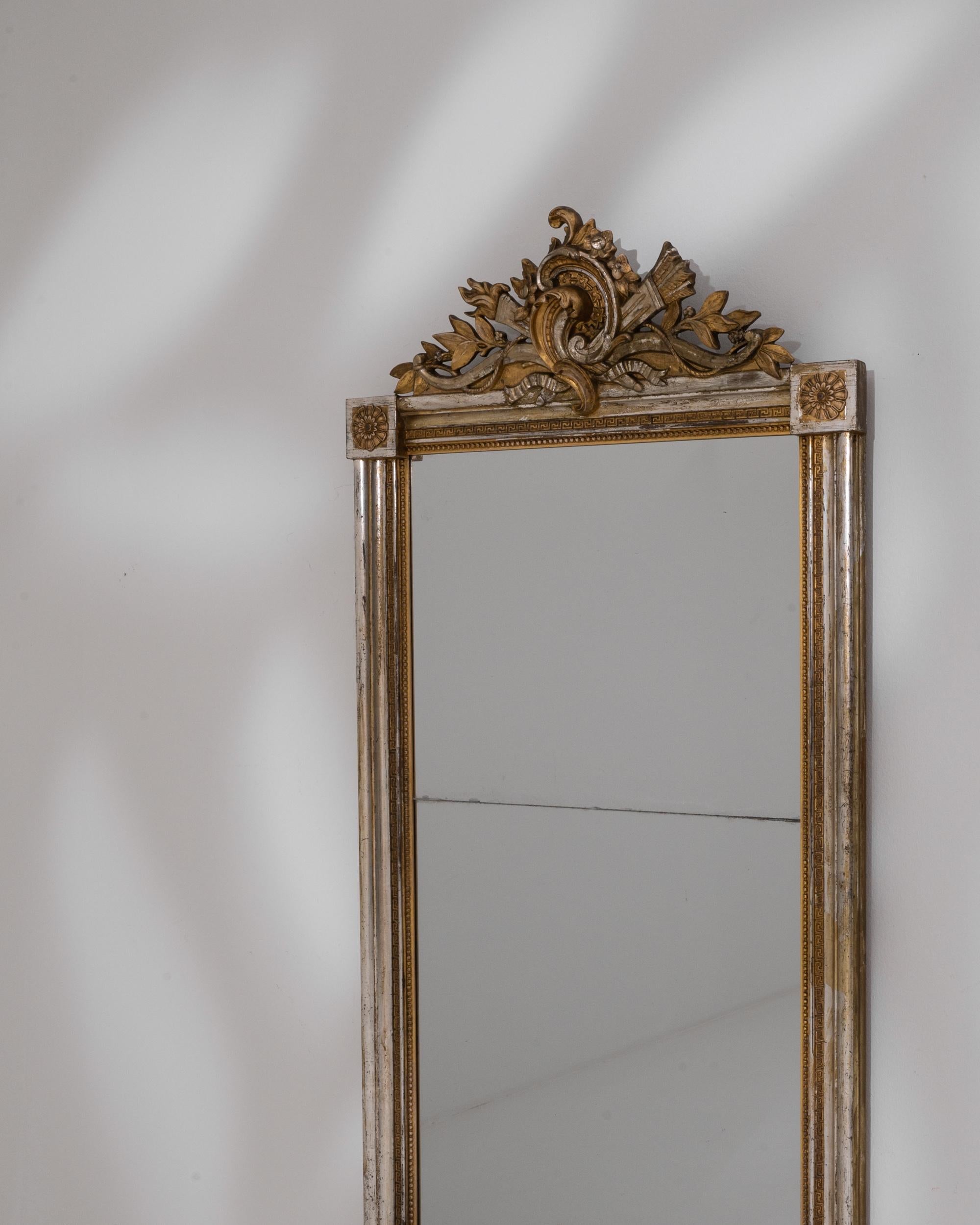 19th Century French Gilded Wooden Mirror 3