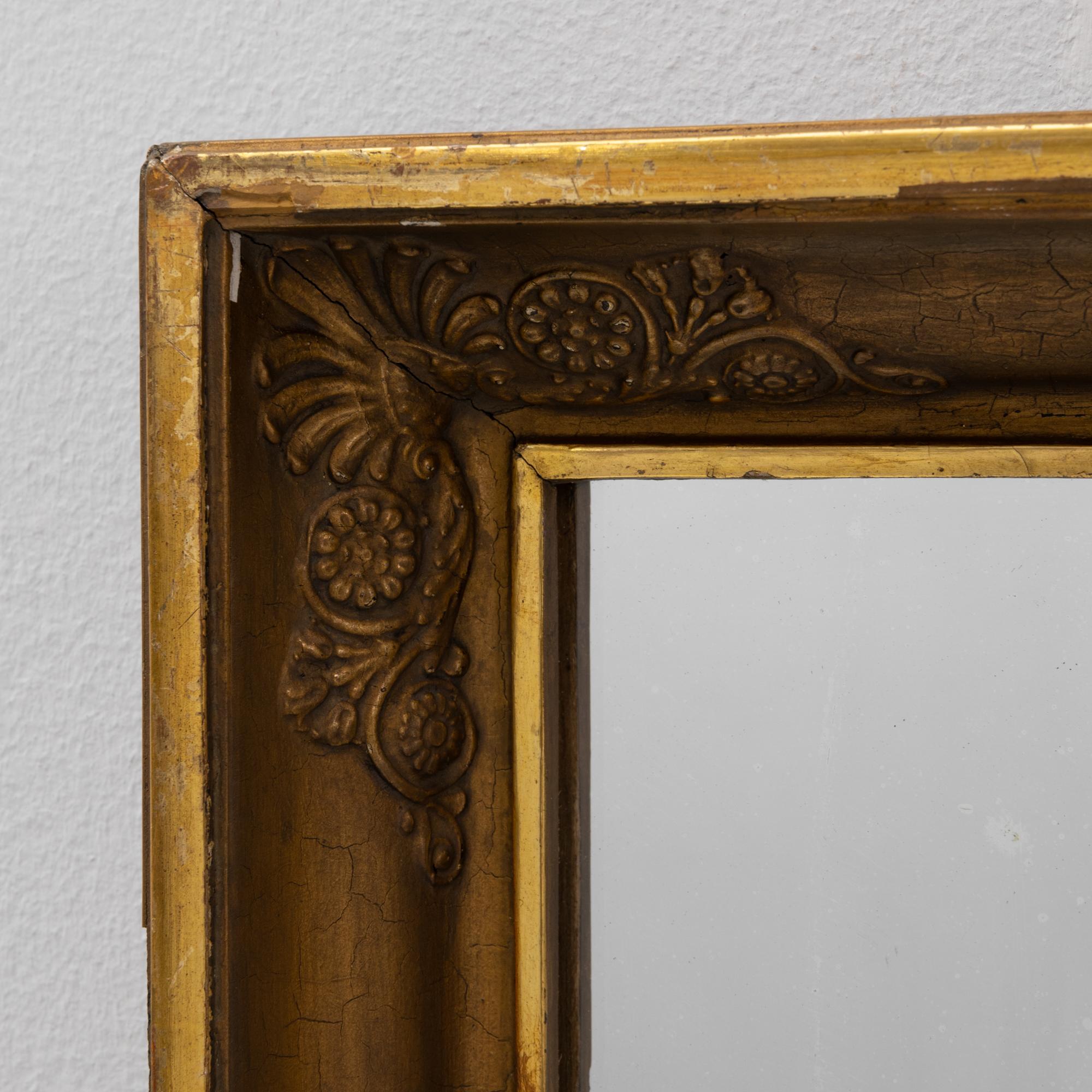 19th Century French Gilded Wooden Mirror en venta 1