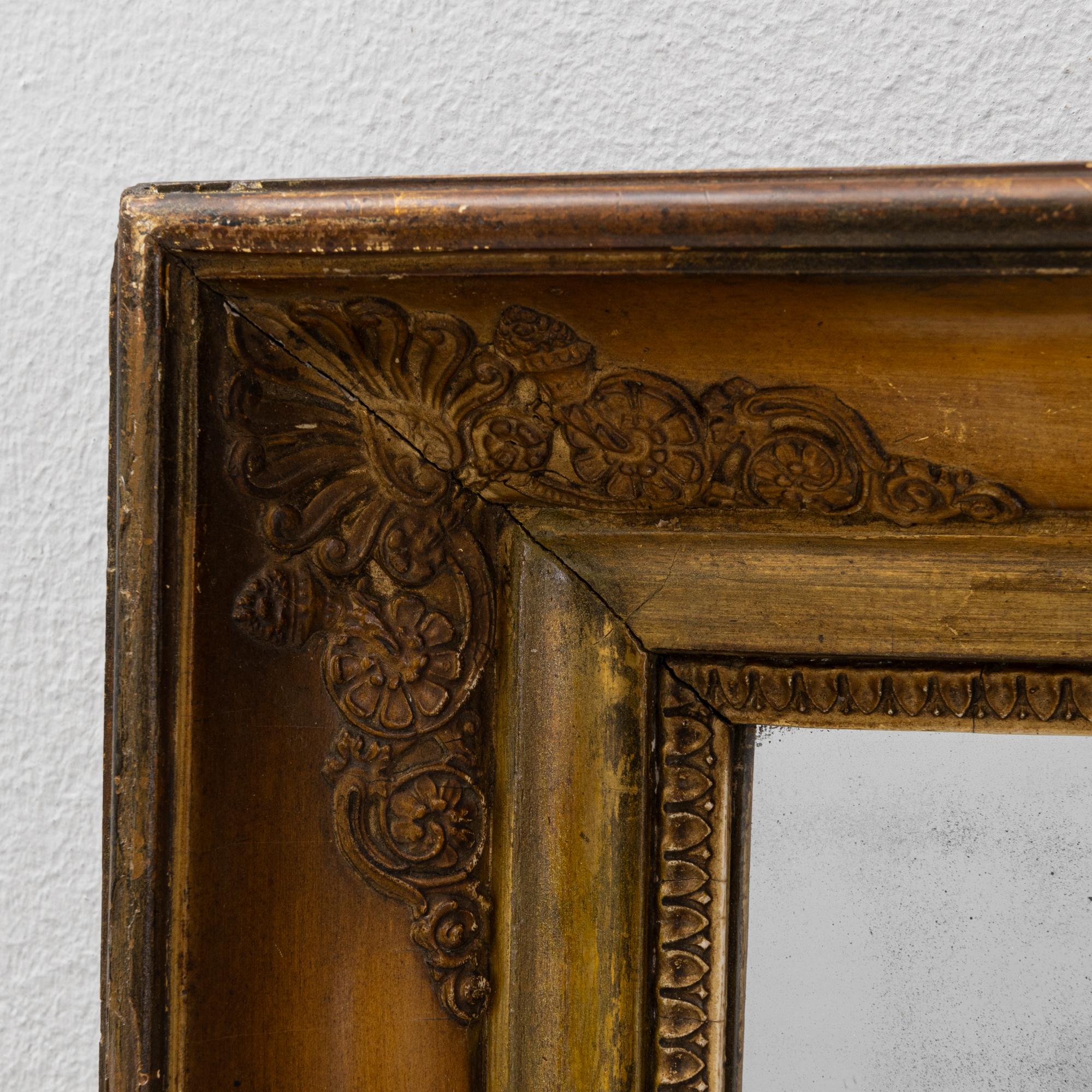 19th Century French Gilded Wooden Mirror en venta 1