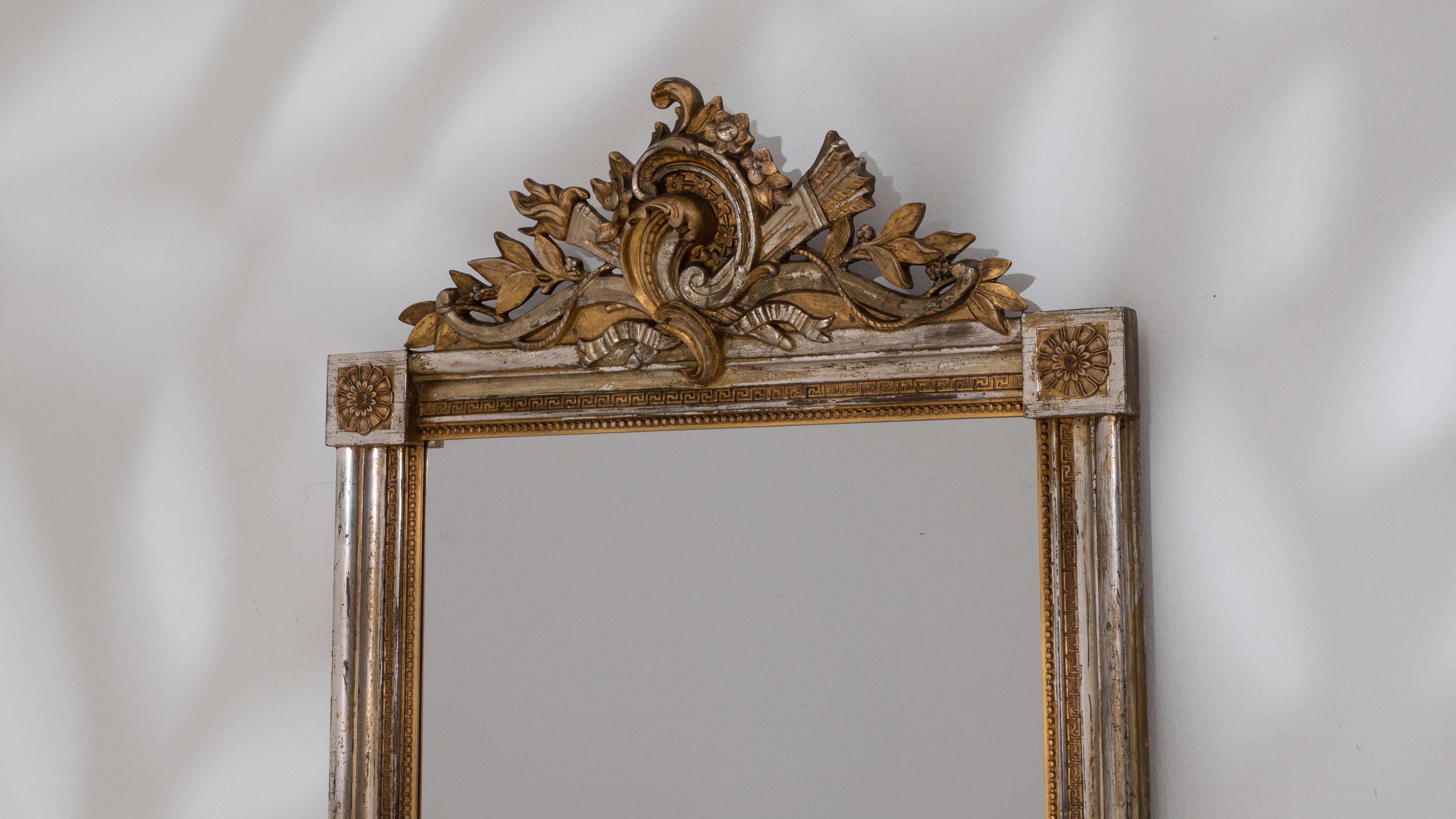 19th Century French Gilded Wooden Mirror 4