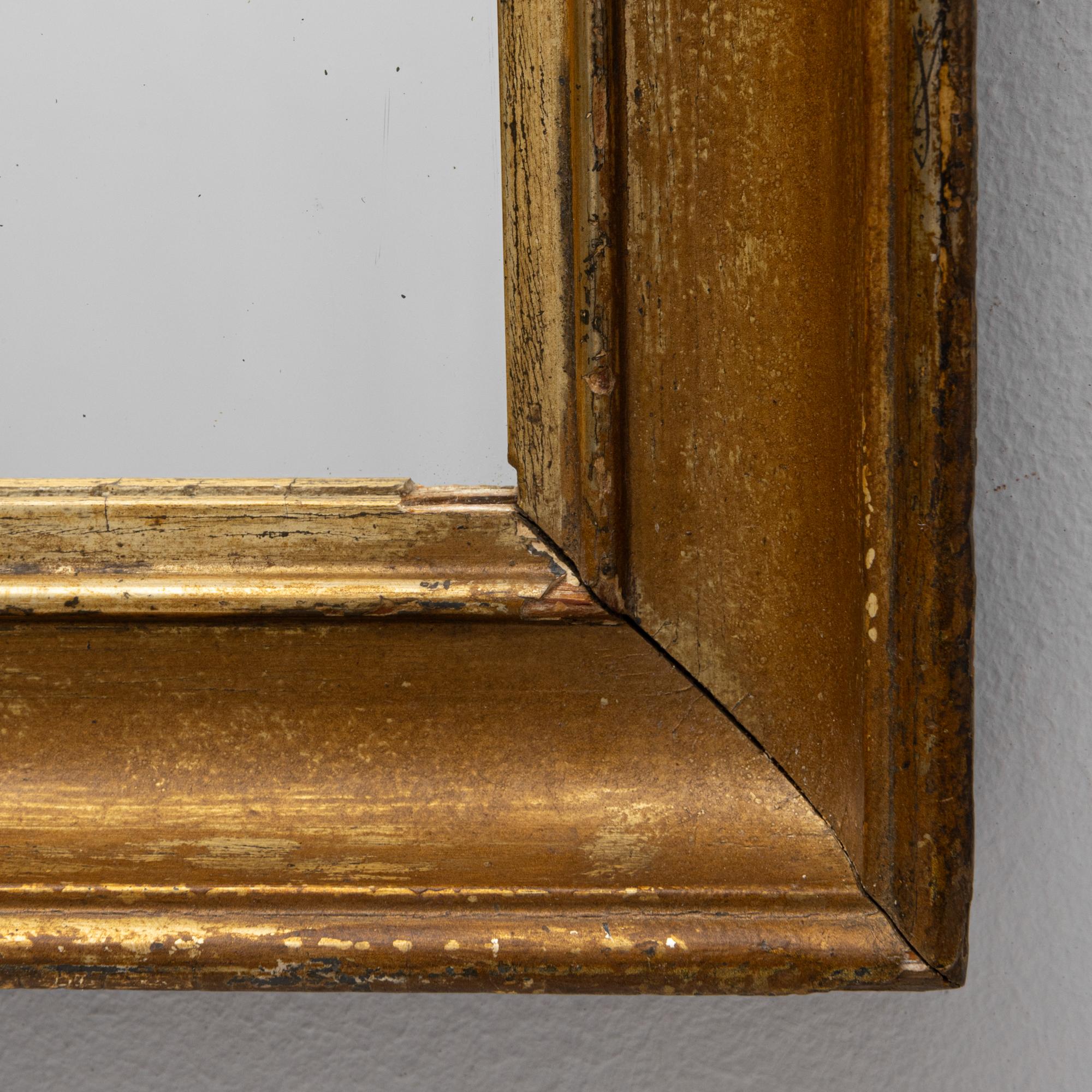 19th Century French Gilded Wooden Mirror en venta 2