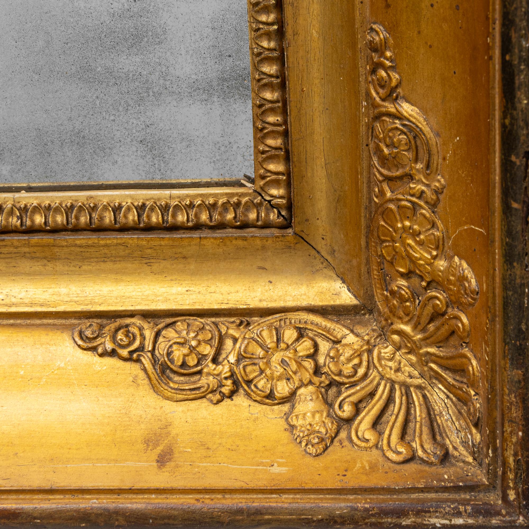 19th Century French Gilded Wooden Mirror en venta 2