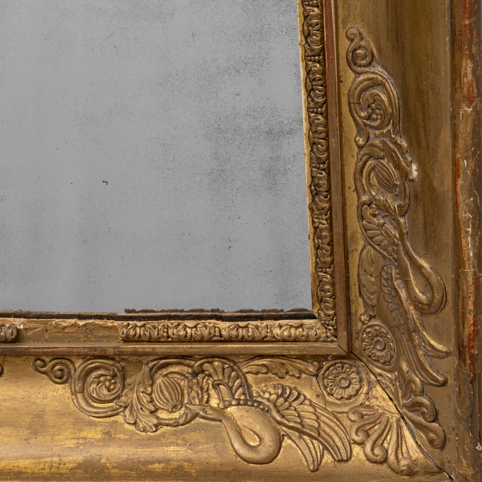 19th Century French Gilded Wooden Mirror en venta 2