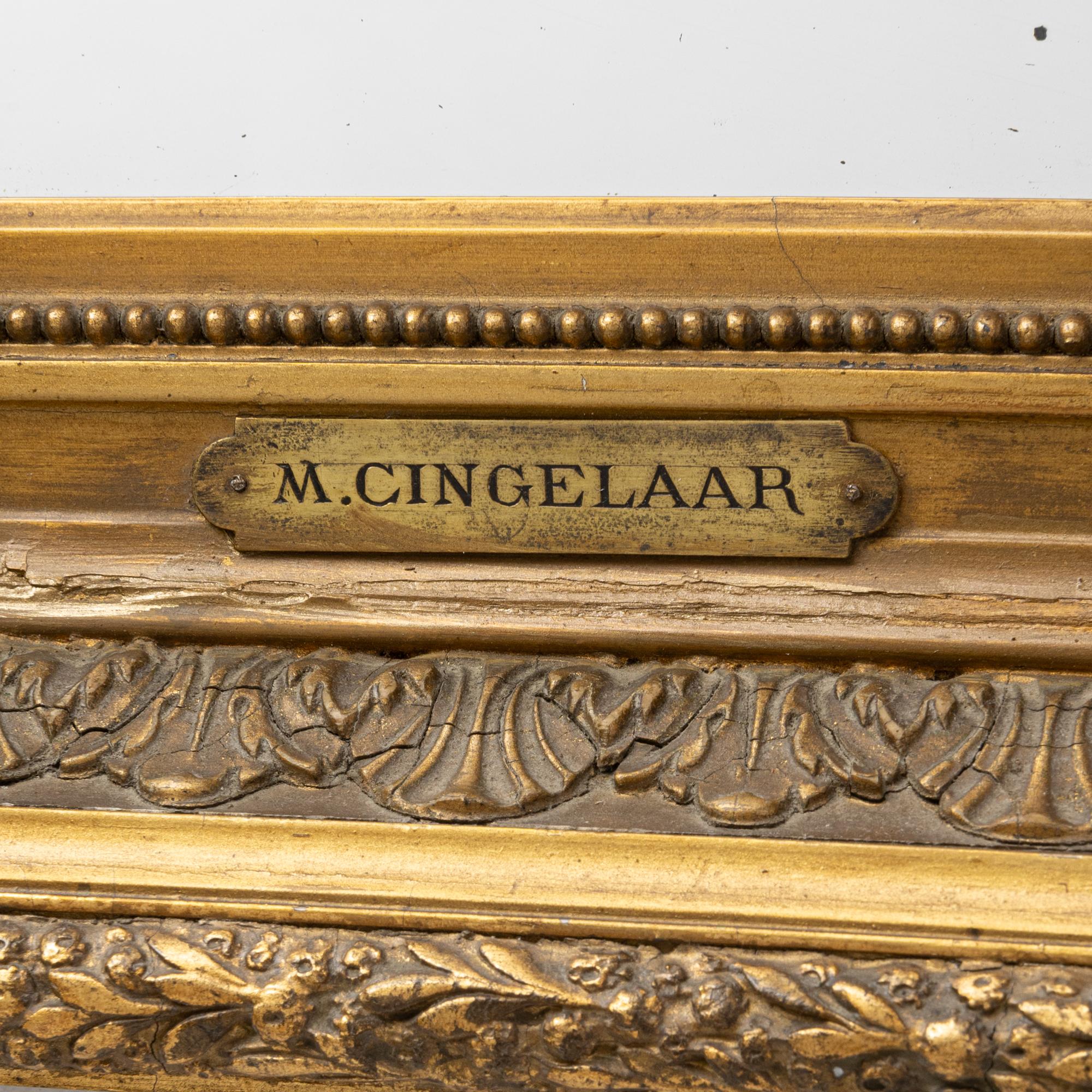 19th Century French Gilded Wooden Mirror en venta 3