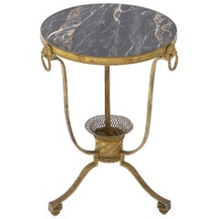19th Century French Gilt Bronze and Marble Side Table