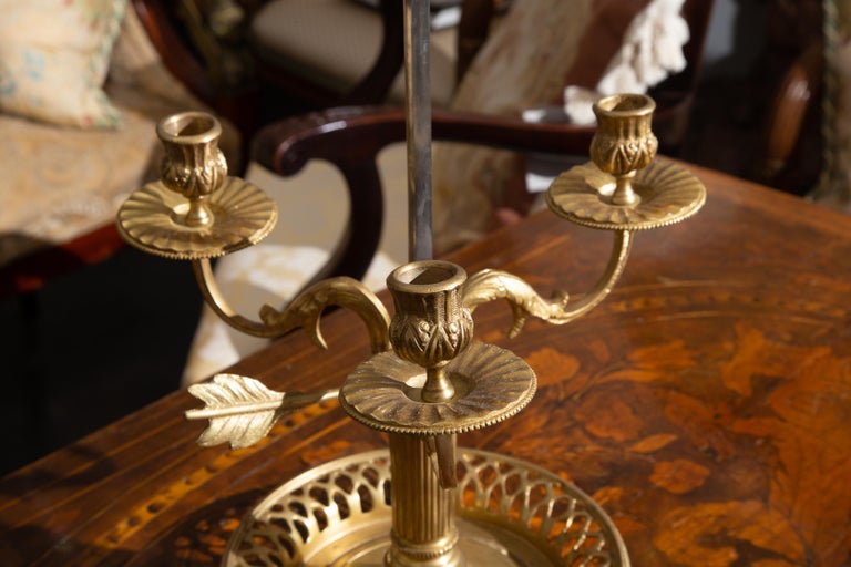 Other 19th Century French Gilt Bronze Bouillotte Lamp with Tole Shade - Pair available