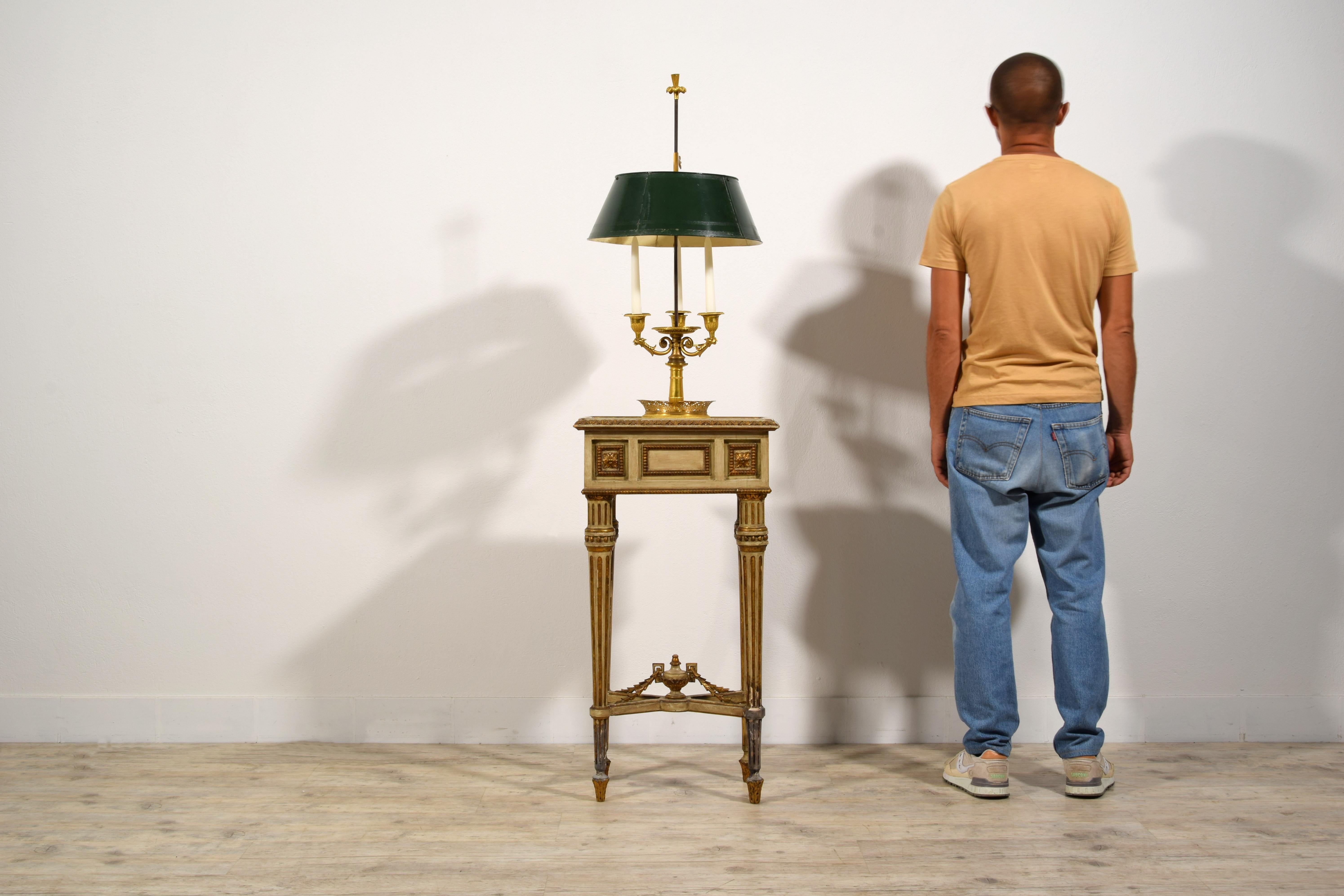 19th Century, French Gilt Bronze Buillotte Lamp  For Sale 2